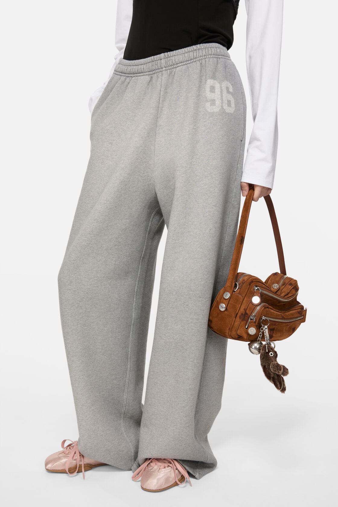 Logo sweatpants, Grey Melange, 2000x