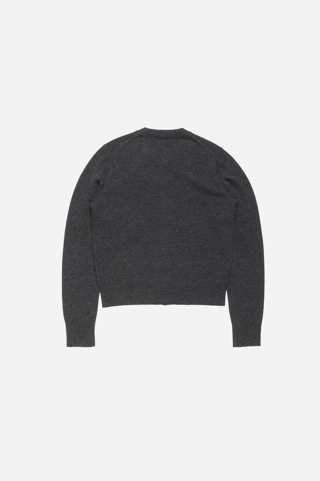 Fitted cardigan - yak wool, Dark Grey Melange, 2000x