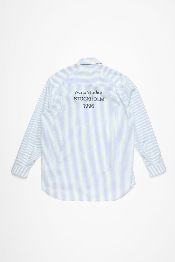 Acne Studios - ボタンアップシャツ - ライトブルー/ホワイト 