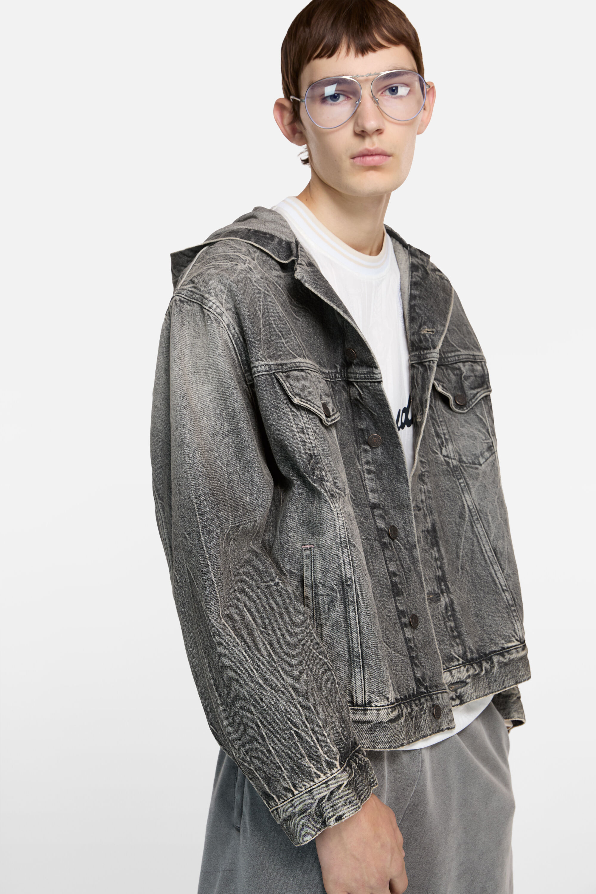 Acne Studios デニムジャケット ブラック xxs Acne Studios - デニムジャケット - オーバーサイズフィット - ブラック