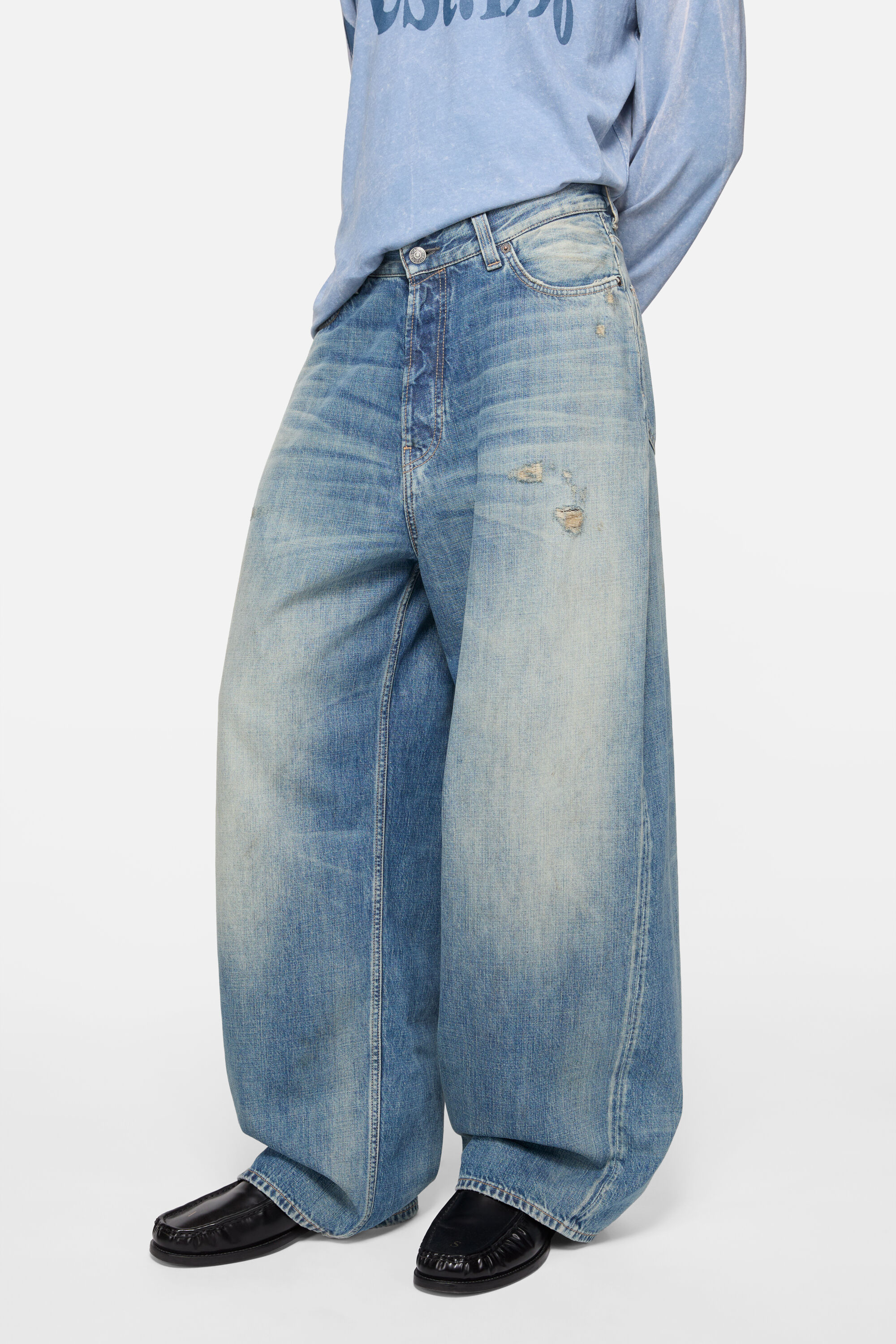 Acne Studios - ルーズフィットジーンズ - 2023 - ミッドブルー