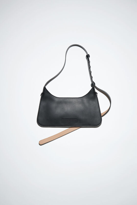 Black Leather Mini Shoulder Bag