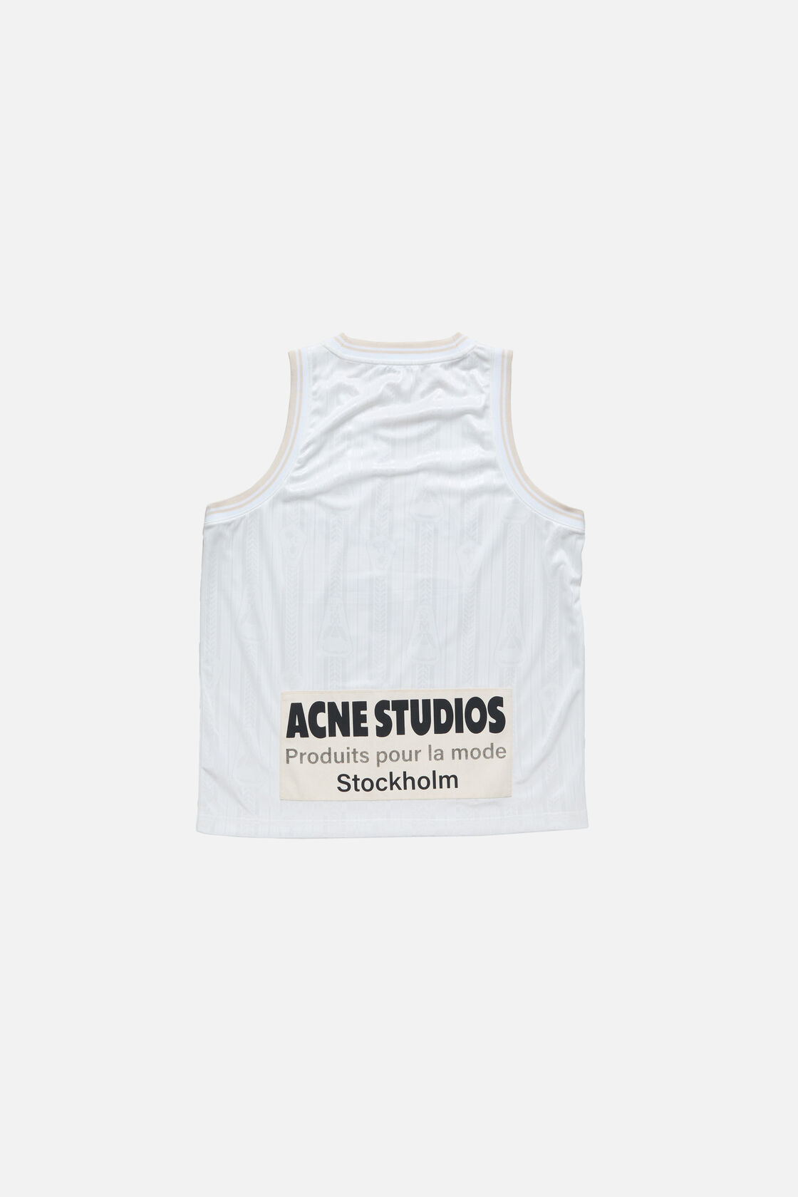 Sports jersey tank top, White, 2000x
