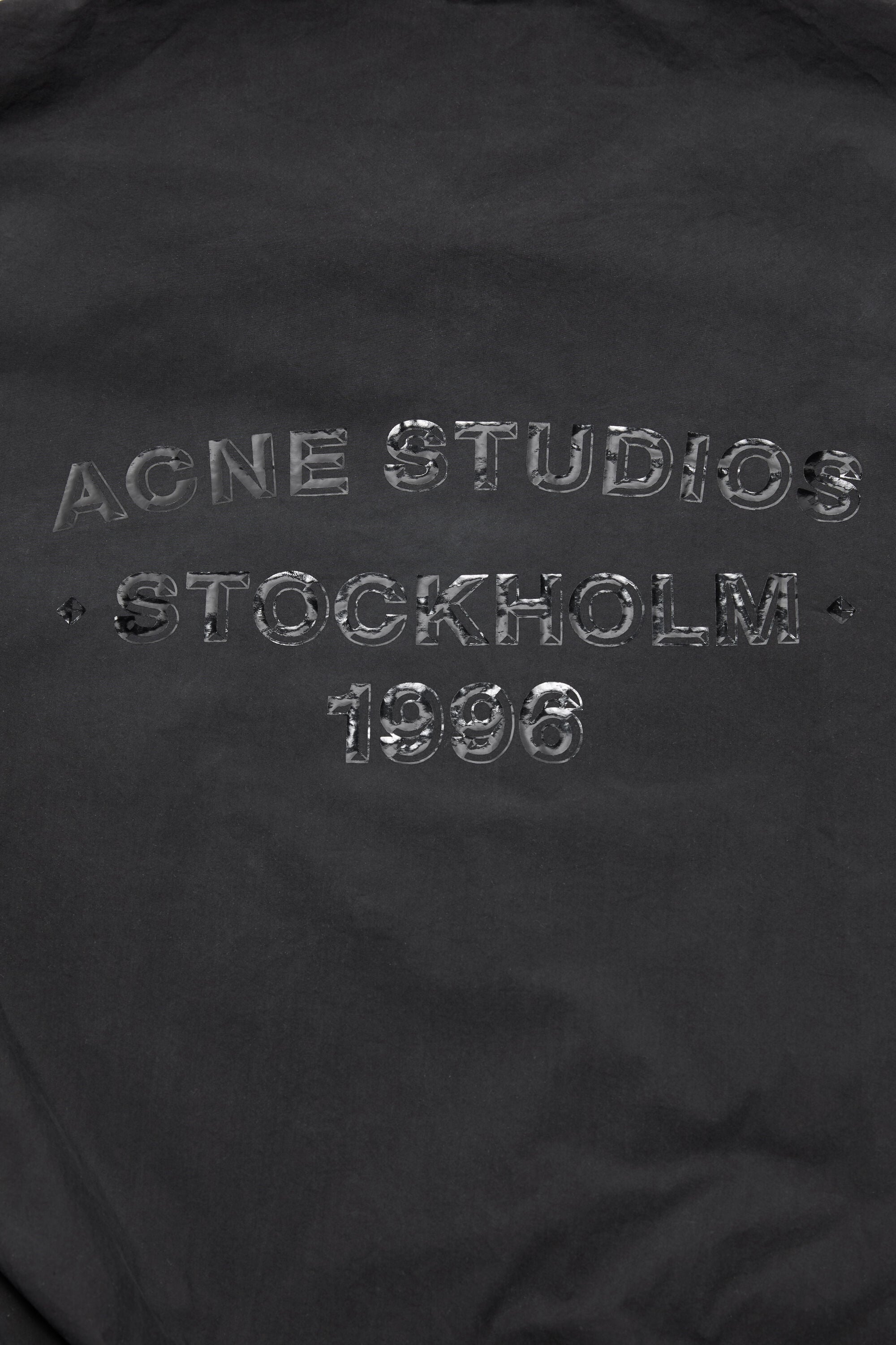 Acne Studios - Hooded logo jacket - Black