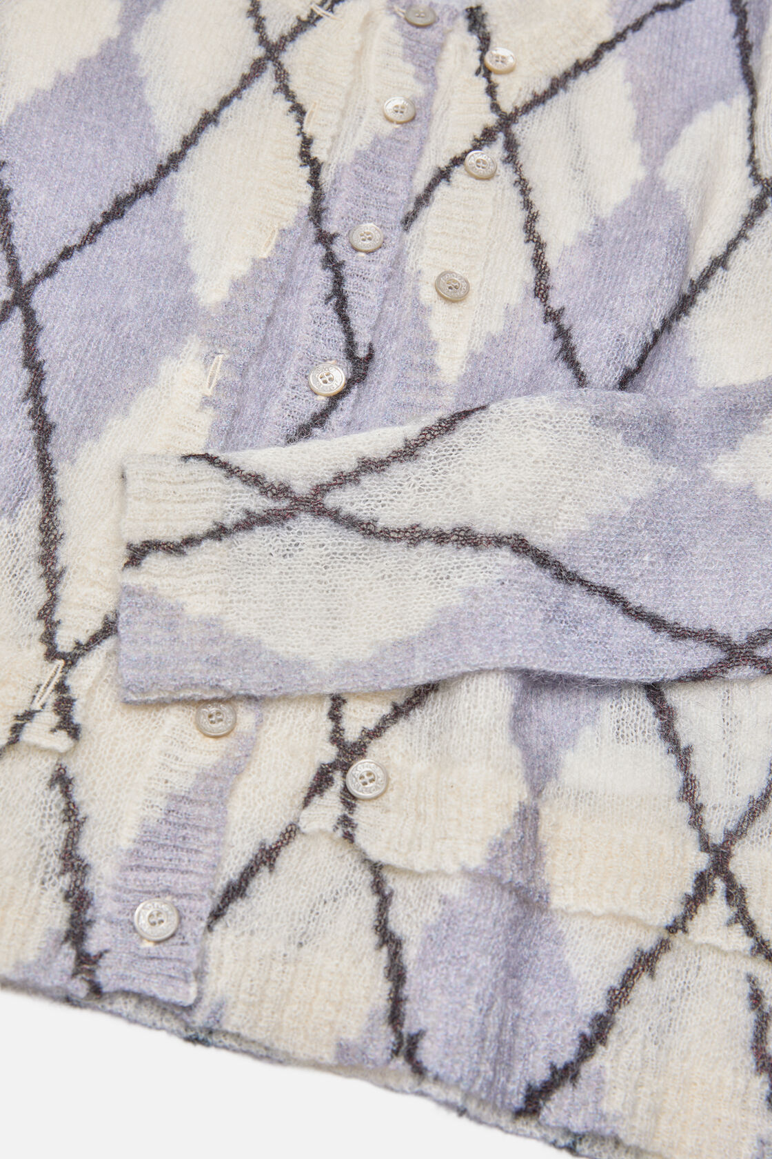 Mohair cardigan, Mauve Grey, 2000x