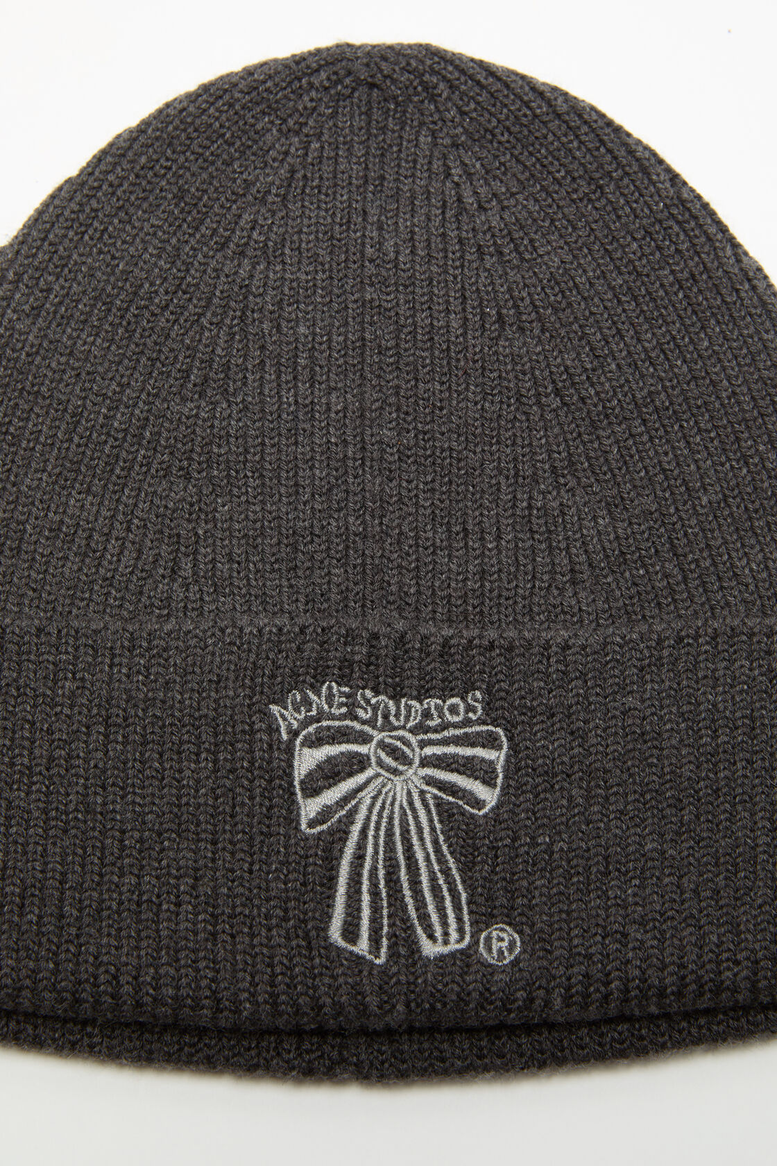 美利奴羊毛无檐便帽, 煤灰色, 2000x