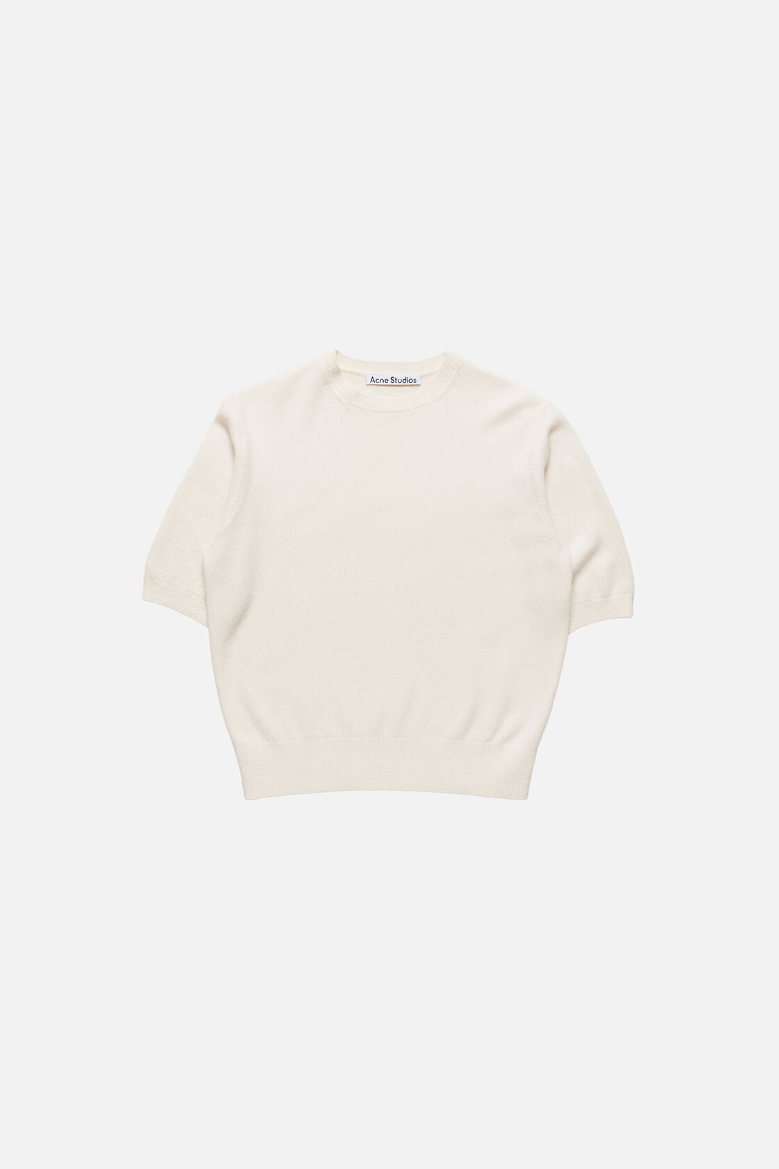Cashmere logo knit, White, 2000x