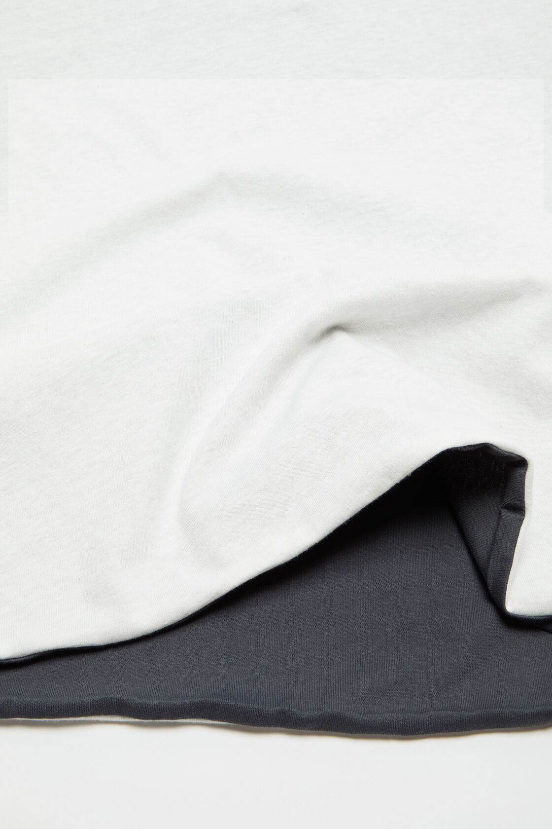 Layered t-shirt with logo, White/grey, 2000x