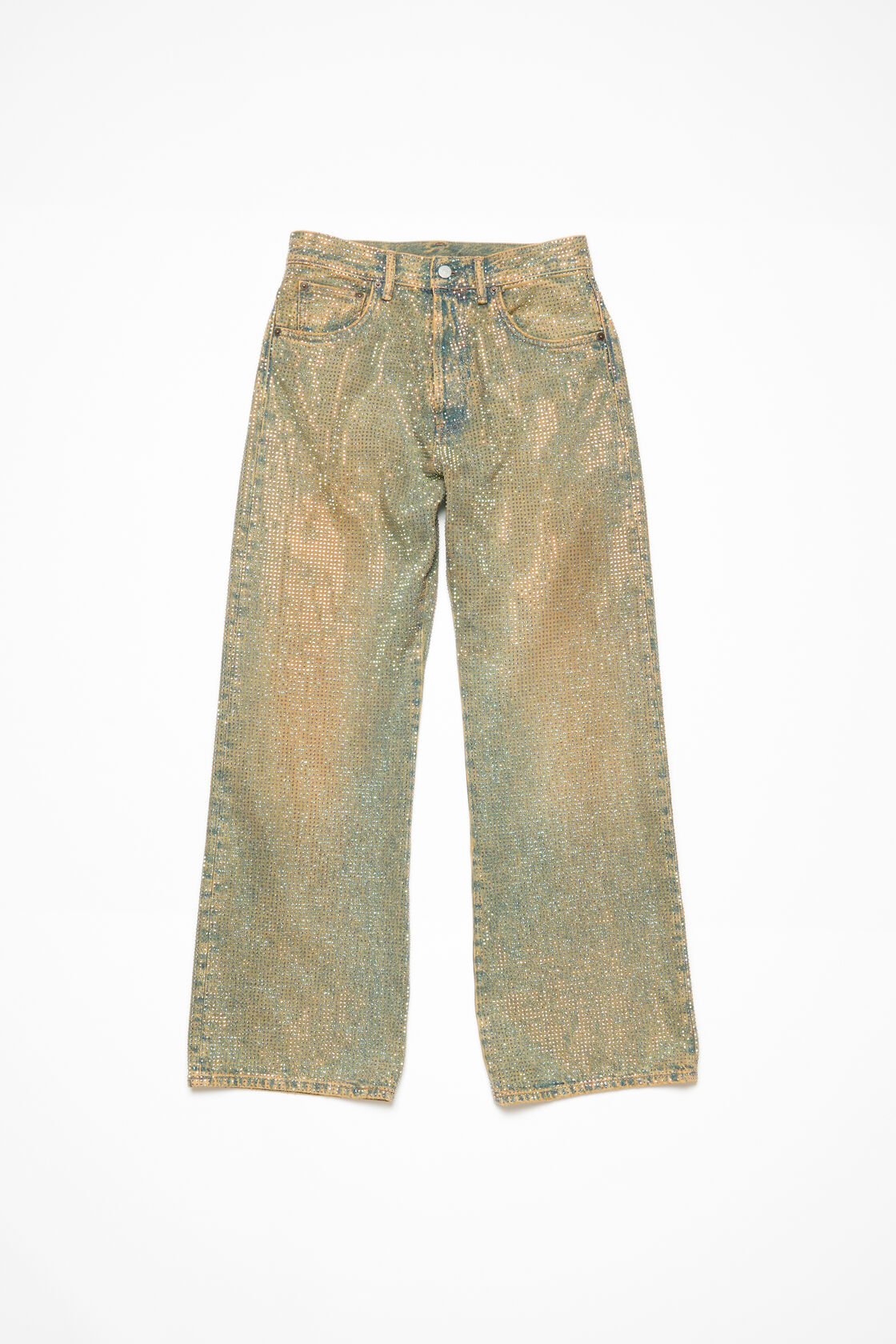 Loose fit crystal studs jeans - 2021F, Mid Blue, 2000x