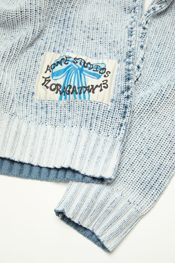 Acne Studios - クルーネックセーター - デニムブルー/ホワイト