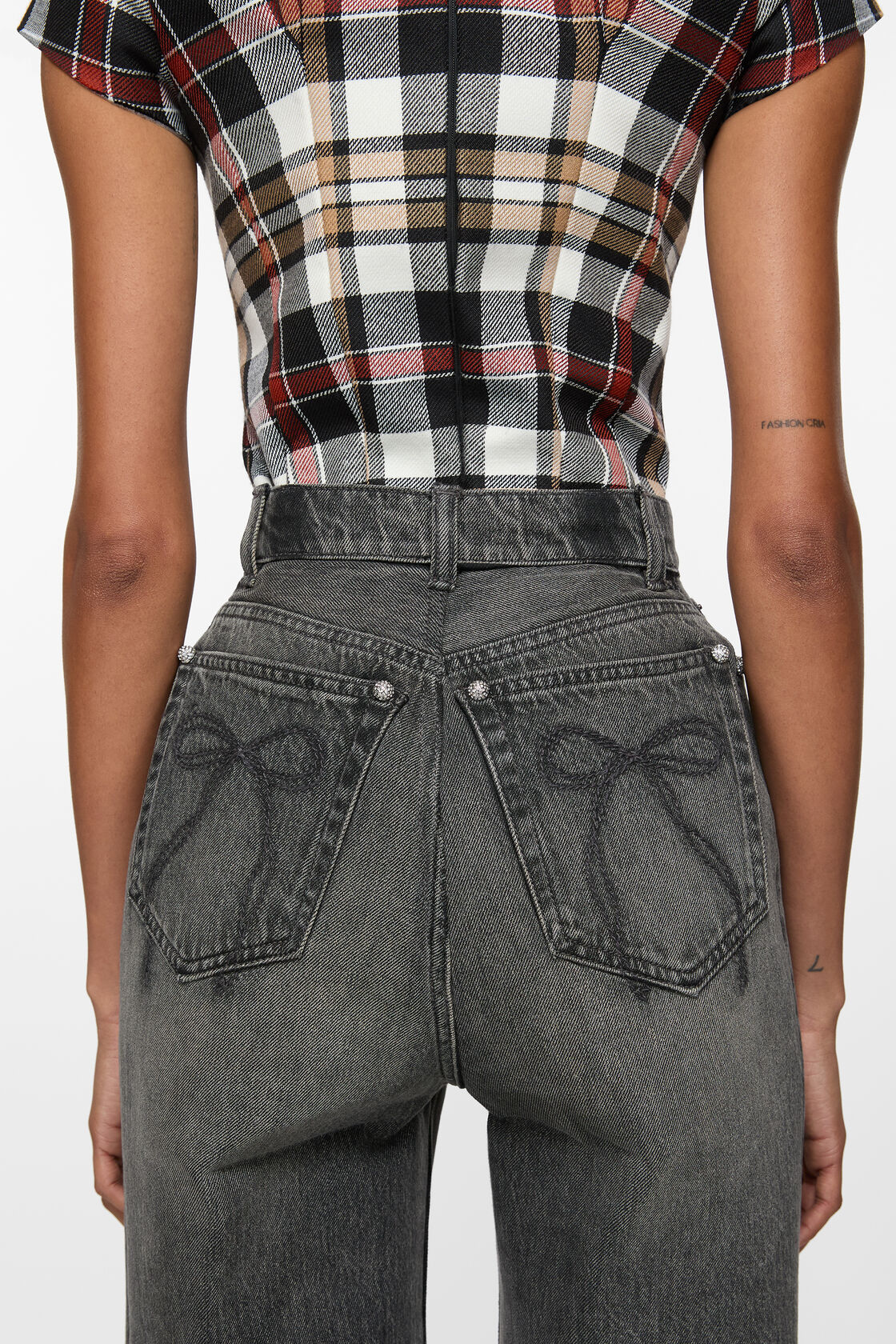 Denim bonded trousers, Anthracite grey, 2000x