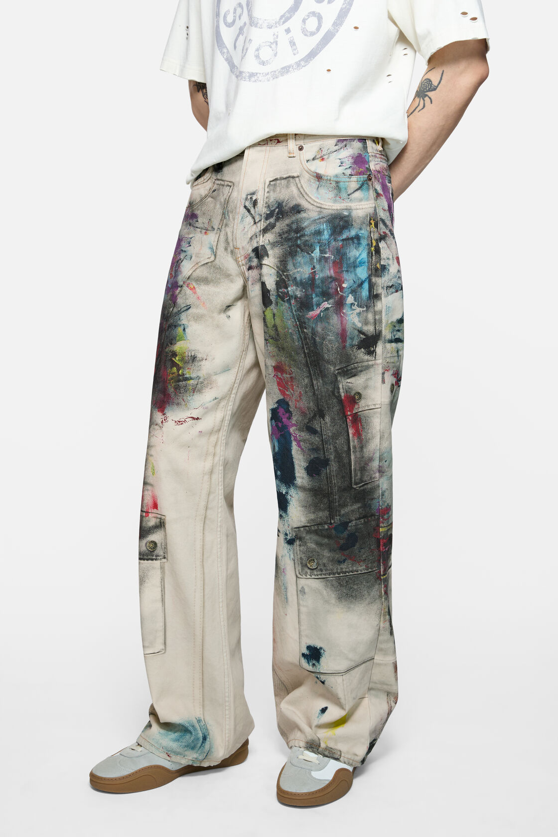 Loose fit jeans - 1981, White/multi, 2000x