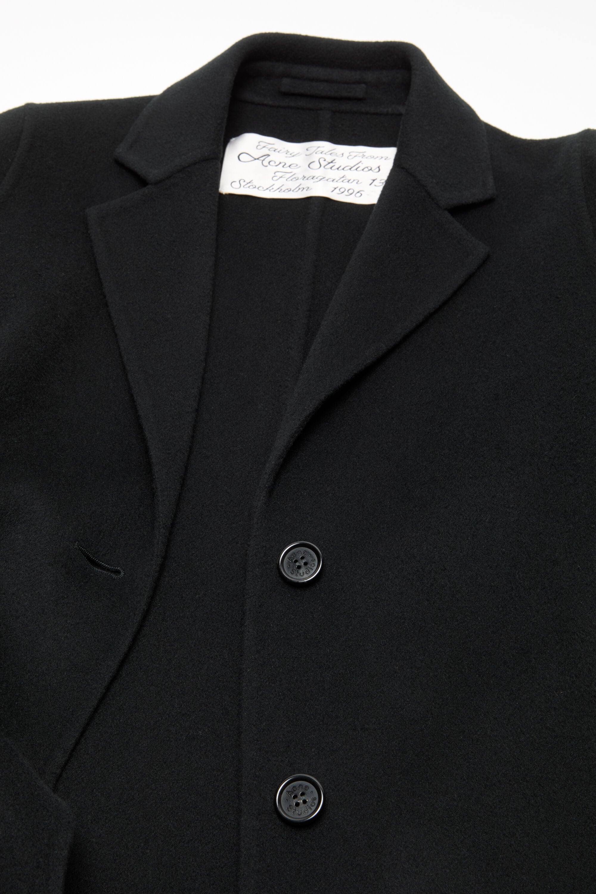 Acne Studios - Tailored wool coat - Black