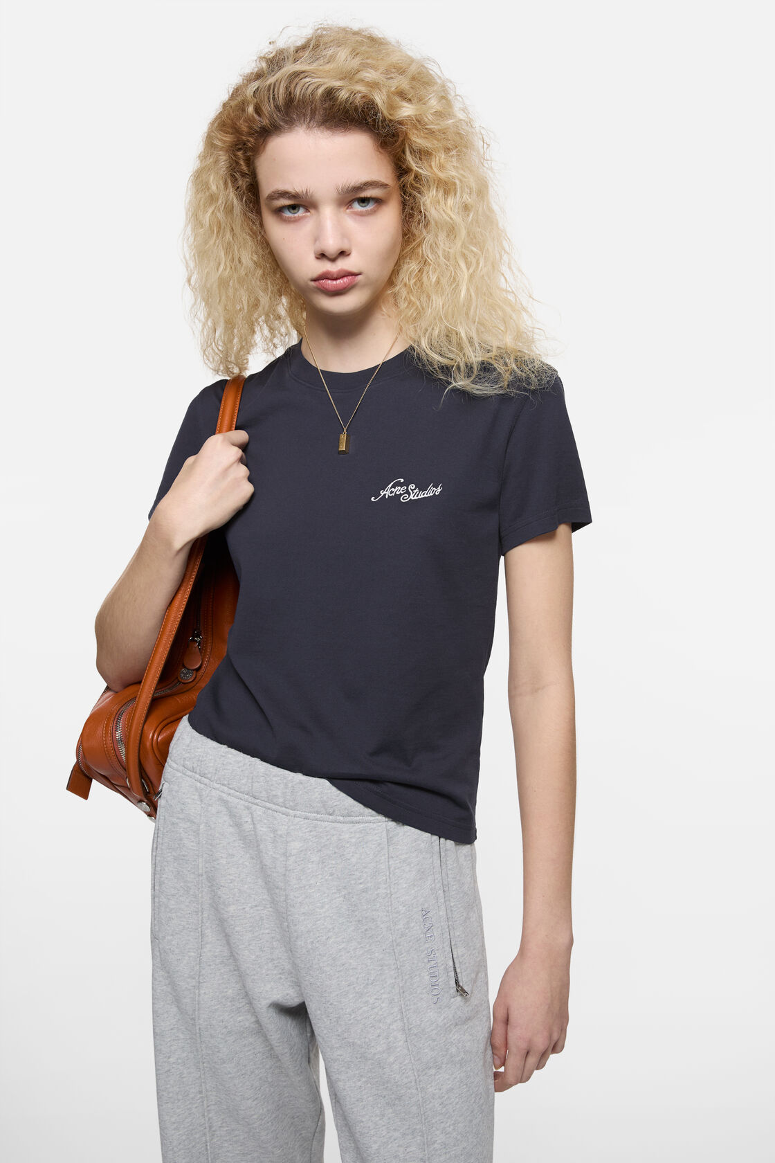 Jersey t-shirt with logo, Dark navy, 2000x