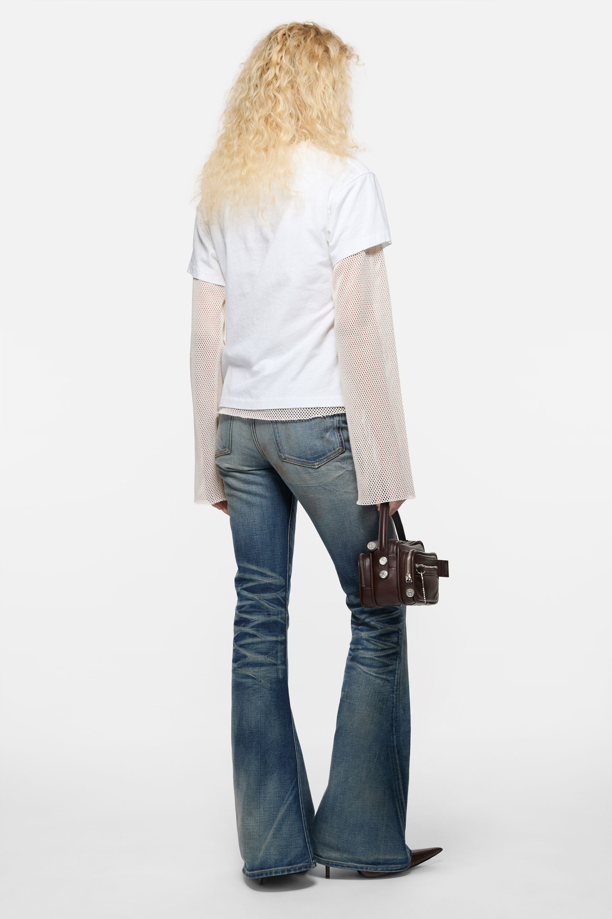 Acne Studios - Layered mesh t-shirt - Off white