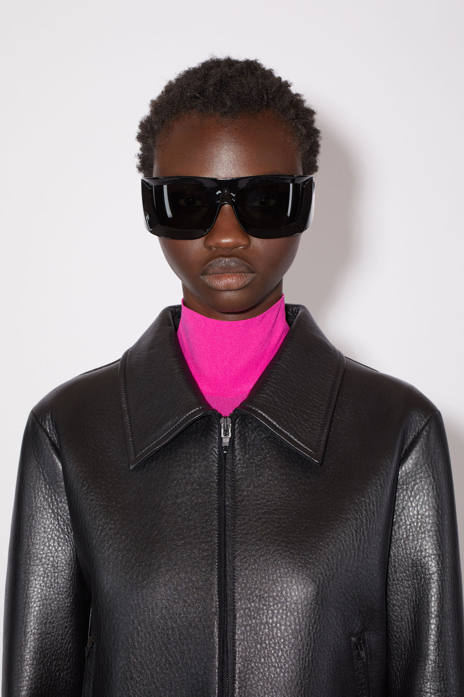 Acne Studios - Leather jacket - Black