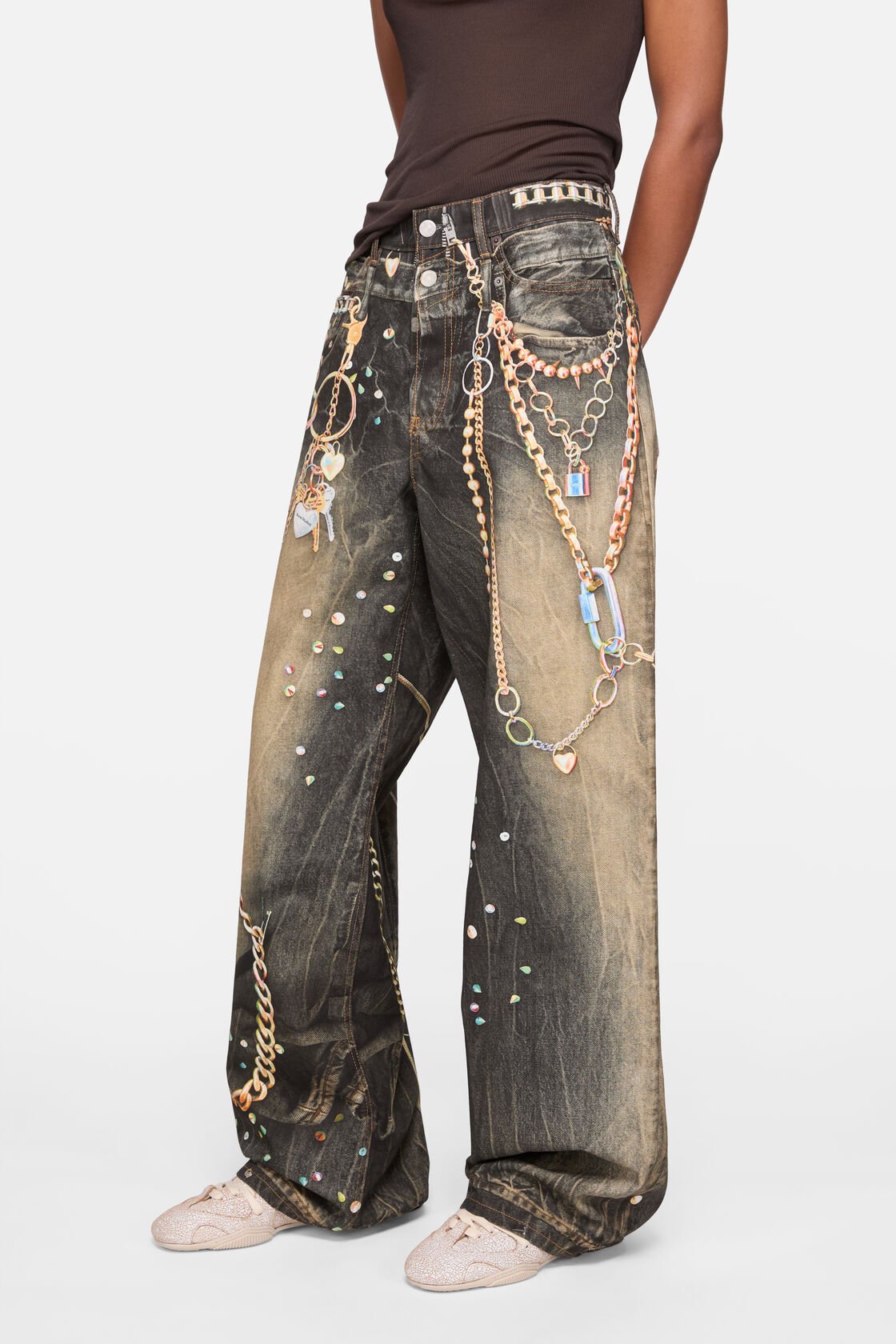Loose fit jeans - Year of the Horse, Black/multi, 2000x