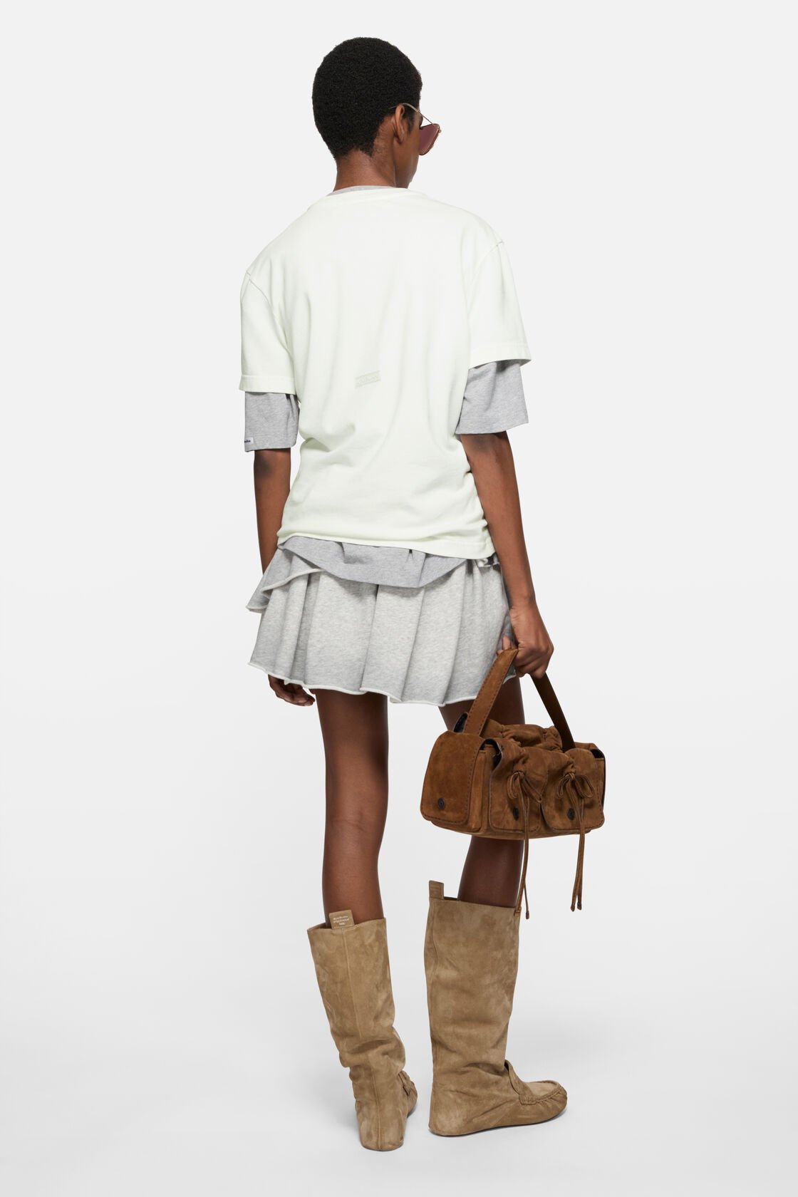 Rubber logo t-shirt, Ice White, 2000x