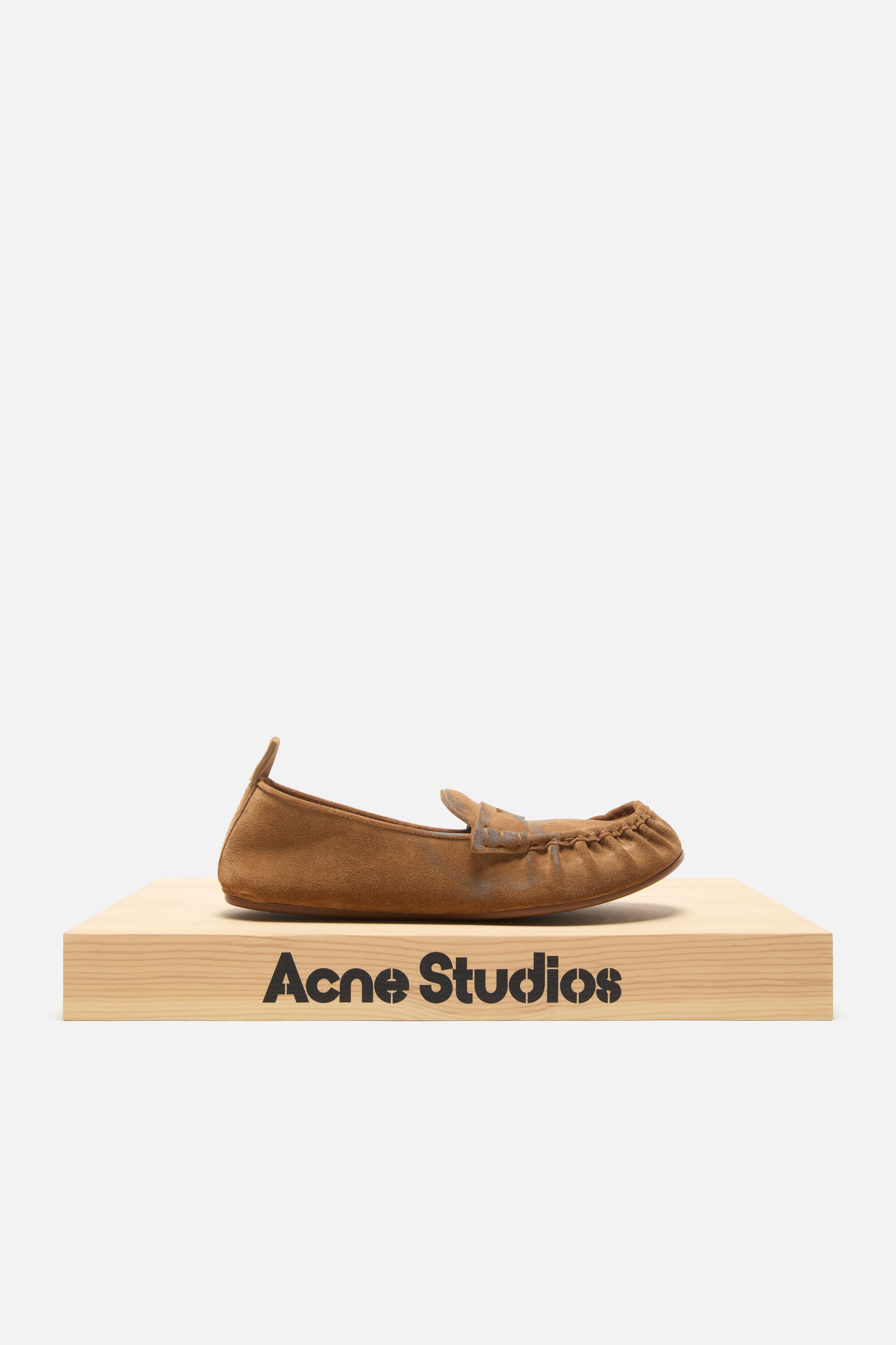 Acne Studios - Suede loafers - Beige/blue