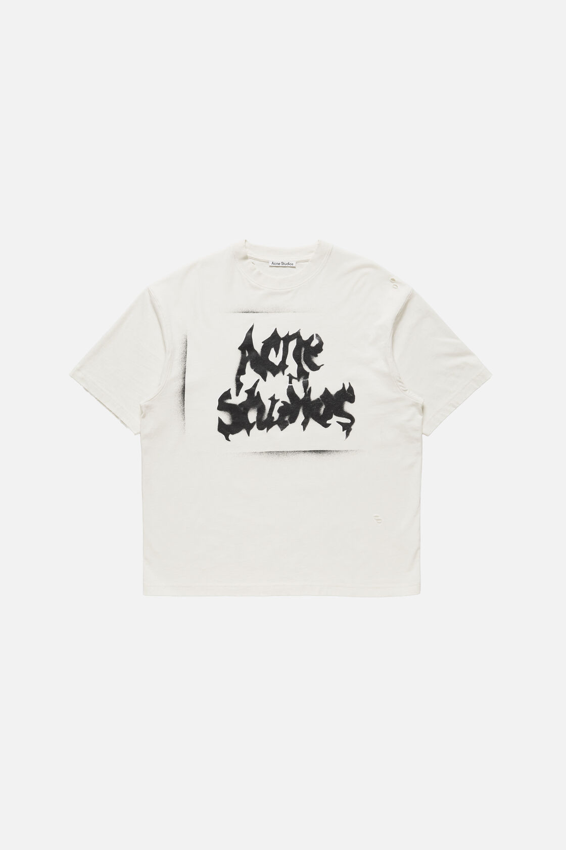 Gothic logo t-shirt, Dusty white, 2000x