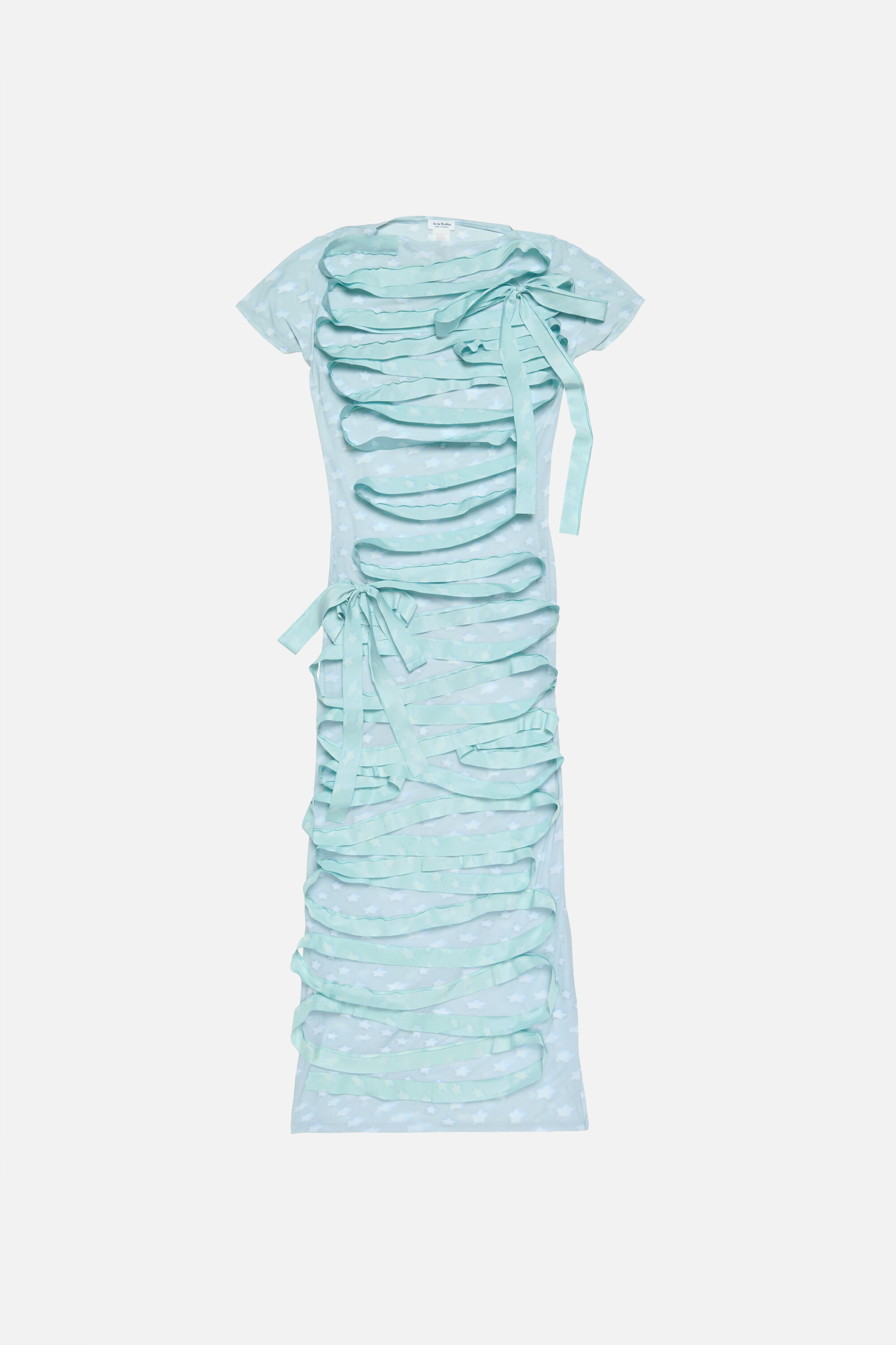 Acne Studios - Ribbon dress - Aqua blue