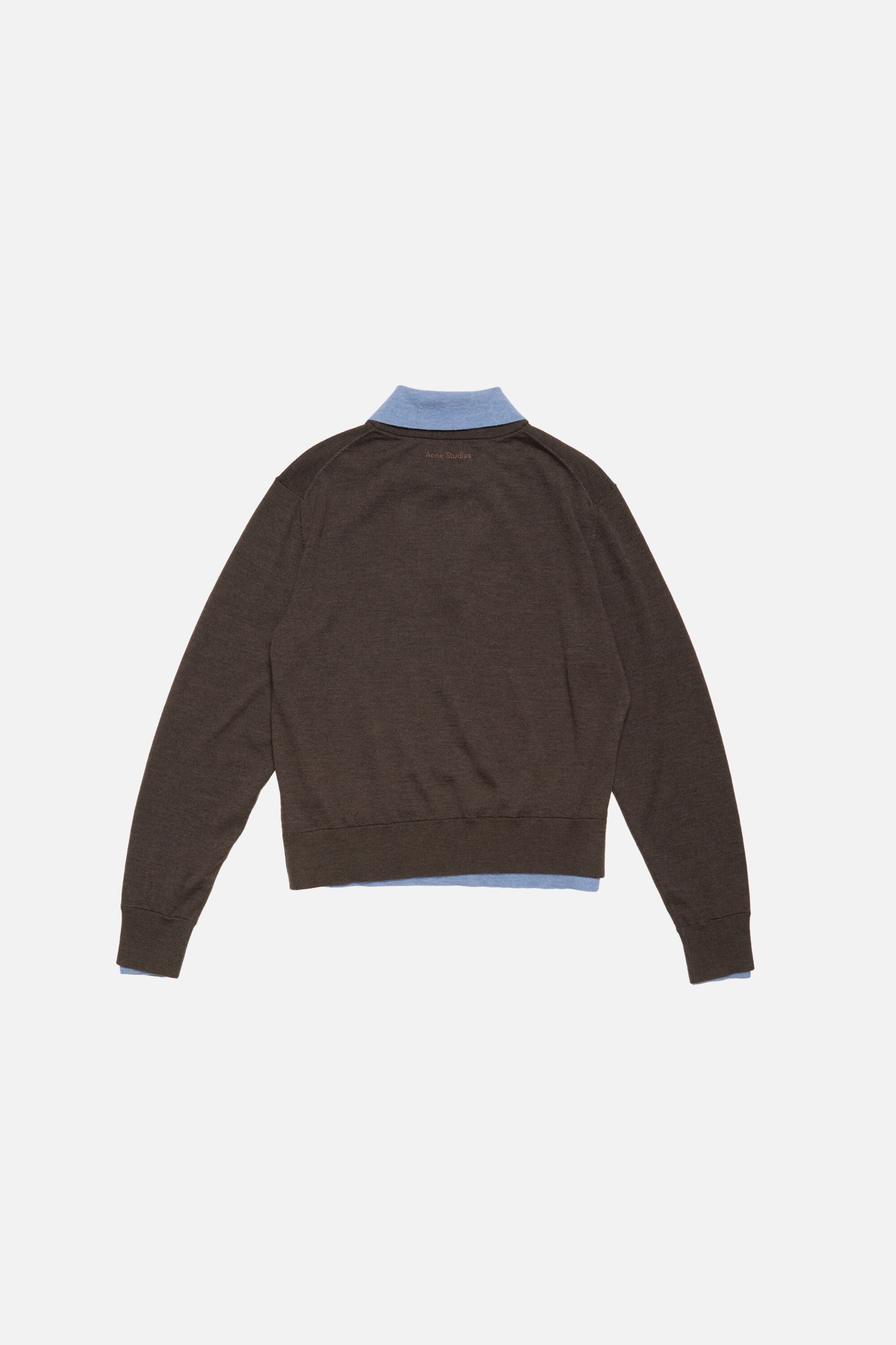 Acne Studios - Layered wool sweater - Brown/blue