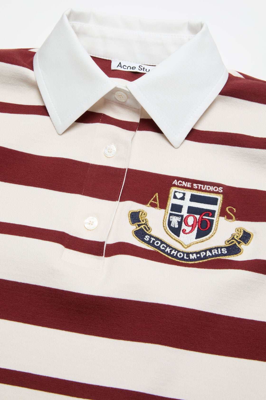 Polo with sailor stripes, Red/ecru, 2000x