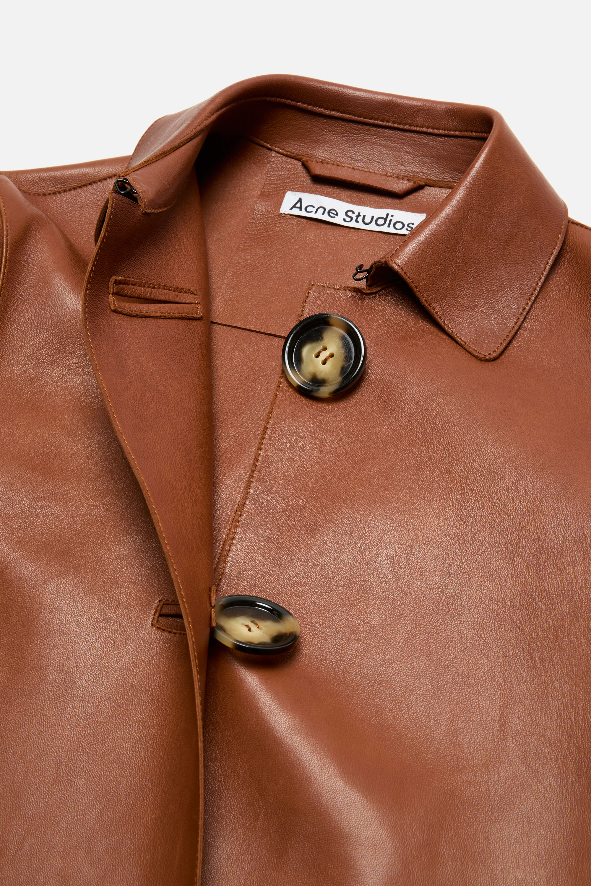 Acne Studios - レザーコート - コニャックブラウン