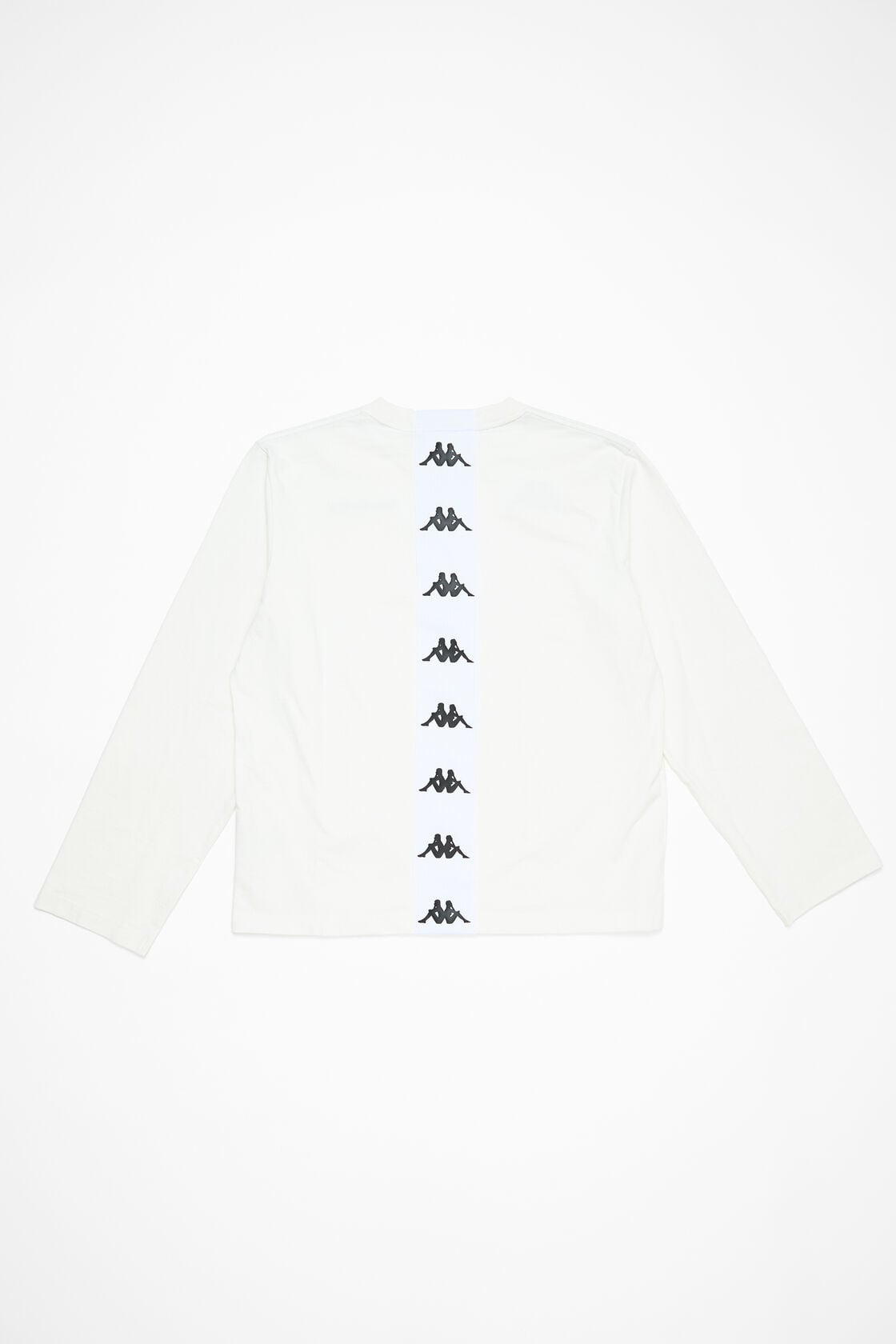 Long sleeve logo t-shirt - Acne Studios x Kappa, White, 2000x