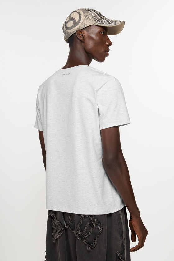 Acne Studios - Tシャツ - レギュラーフィット - ペールグレーメランジ