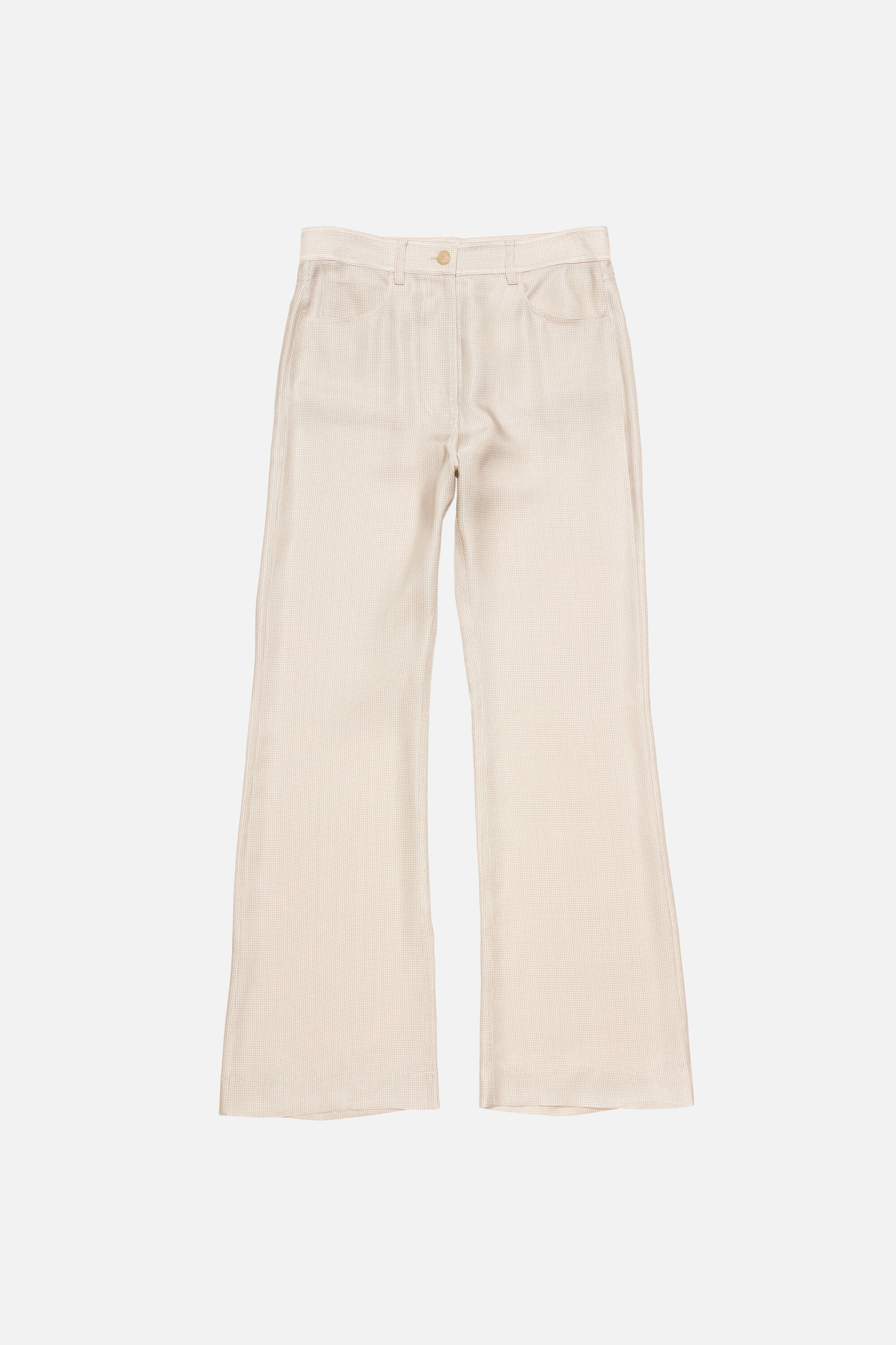 Acne Studios - カジュアルチェックトラウザーズ - ベージュマルチ