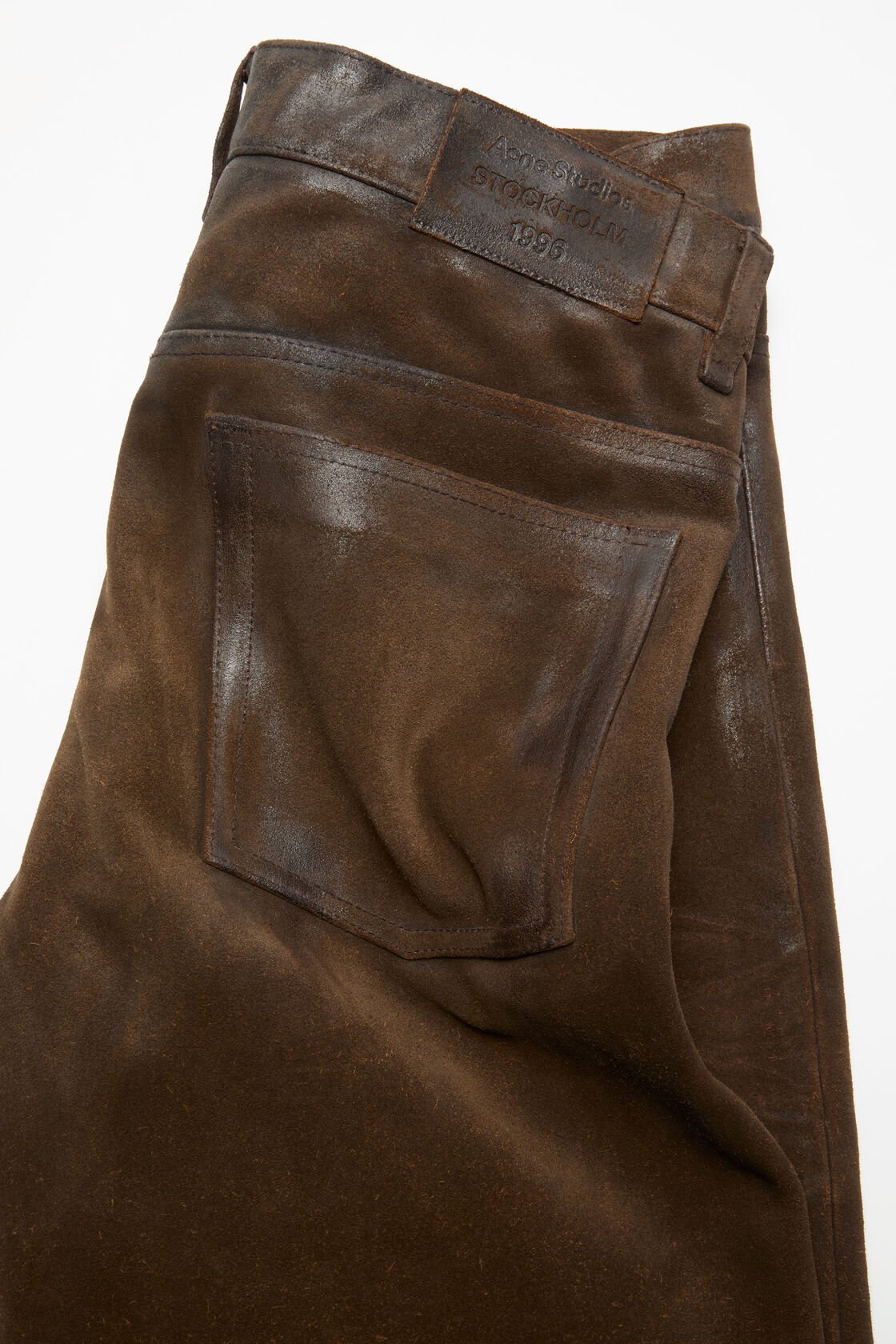 Vintage suede trousers, Coffee brown, 2000x