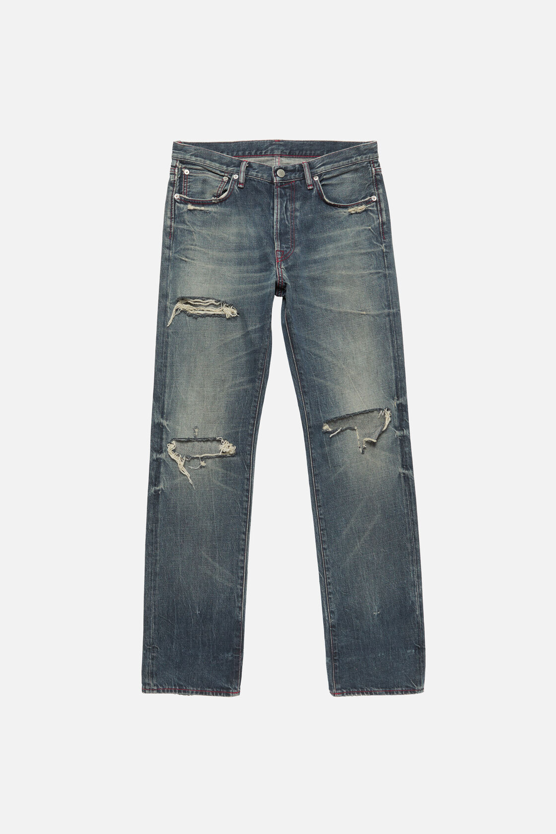 Re-edition worn jeans - 1996M, Mid Blue, 2000x