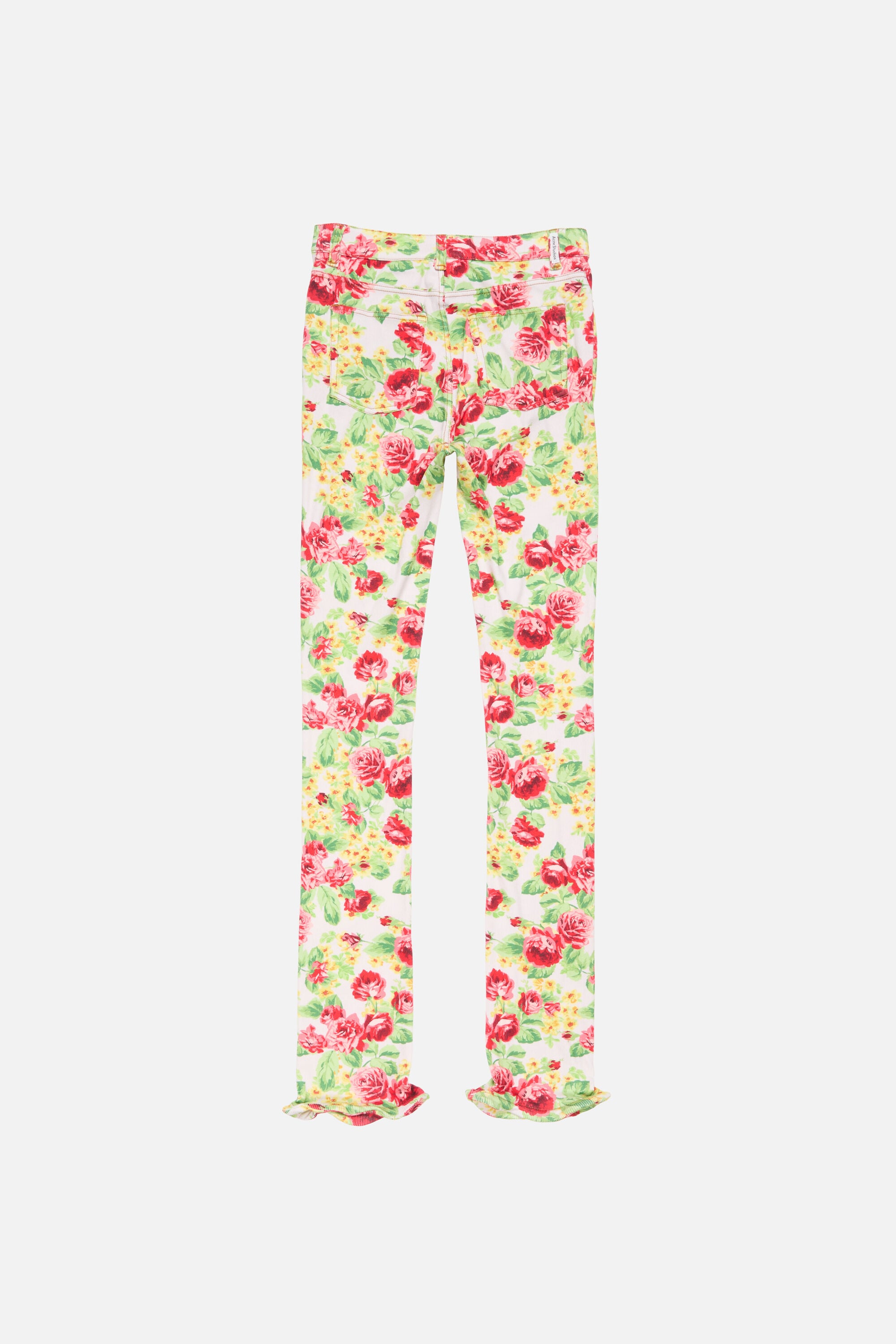 Acne Studios - Printed casual trousers - Pink/multi