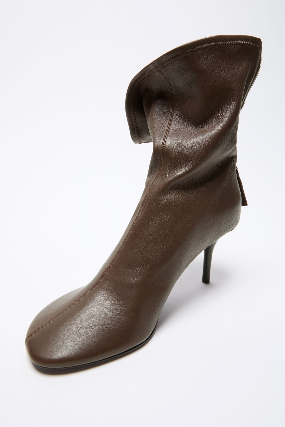 Stretch leather ankle boot, Earthy brown, 2000x