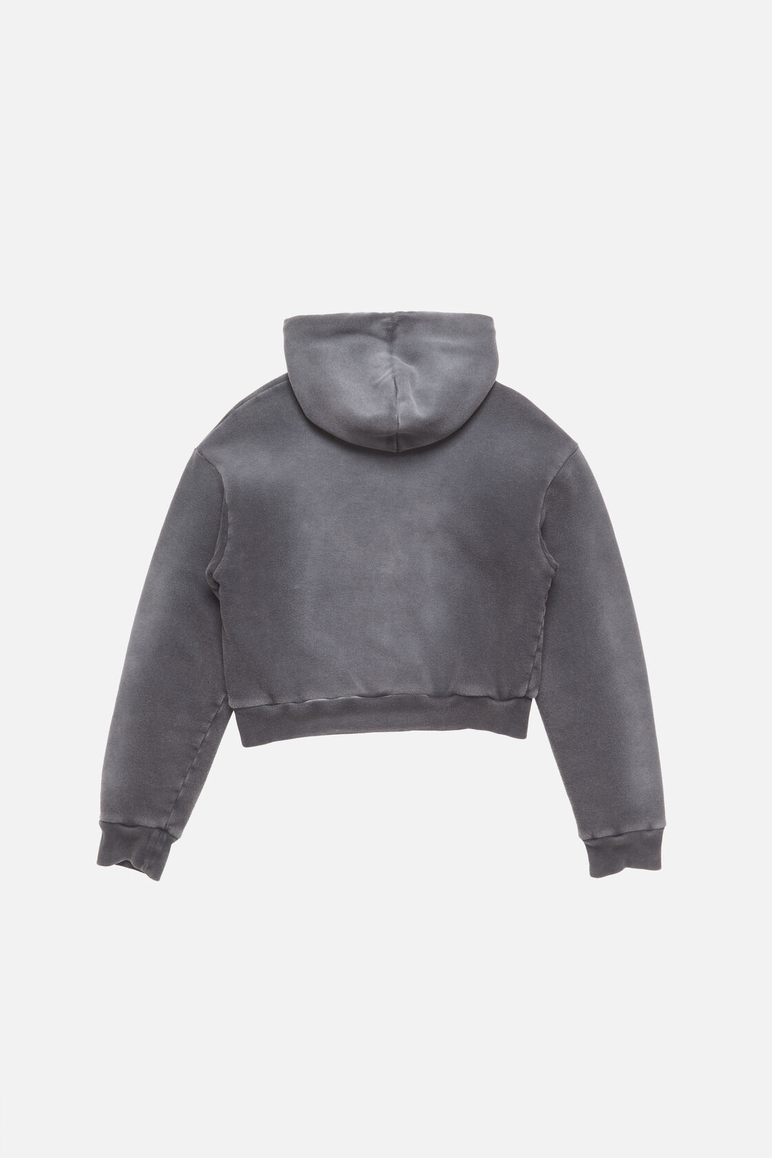 Sprayed zip hoodie, Faded black, 2000x