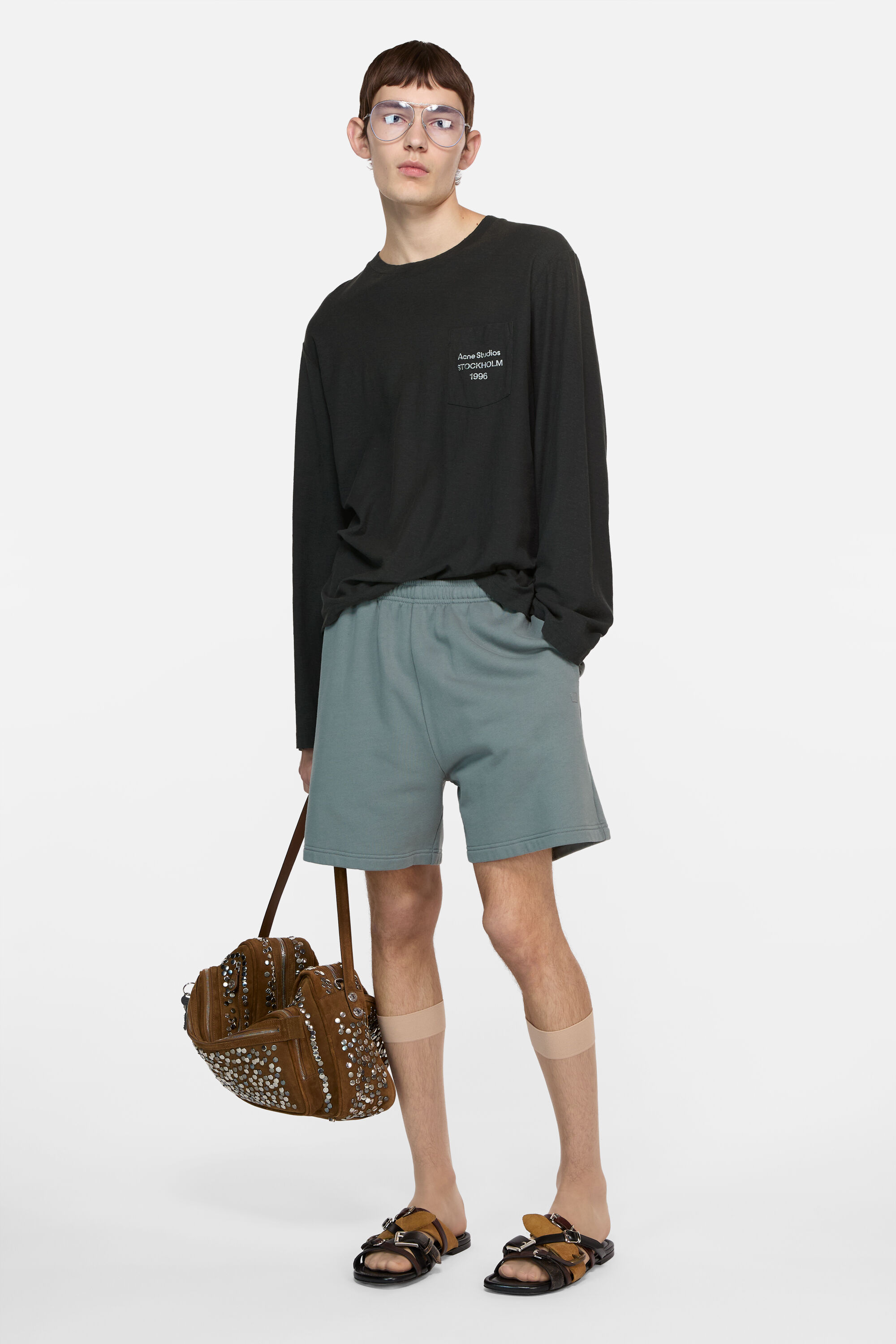 Acne Studios - Logo t-shirt - Faded black