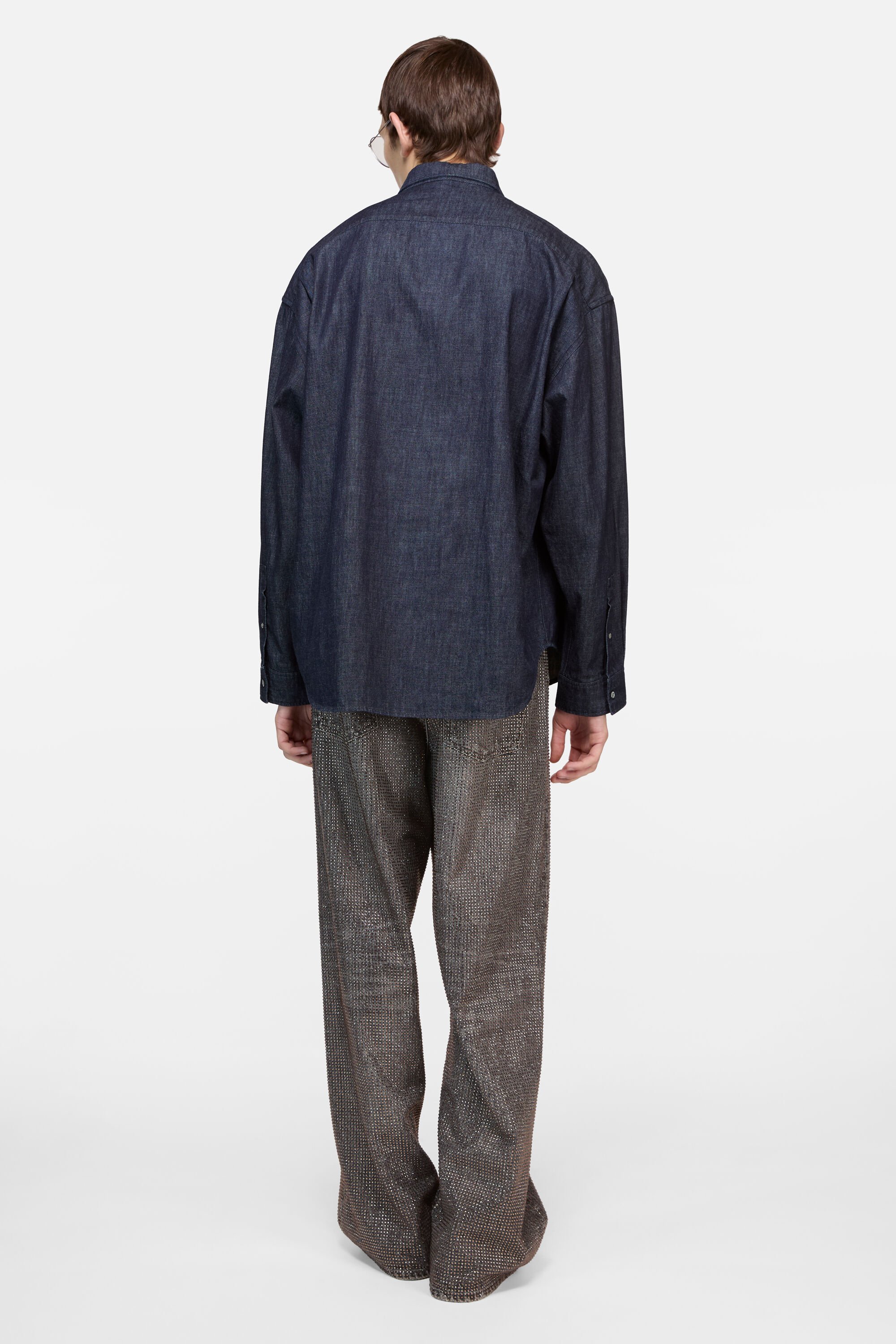 Acne Studios - デニムボタンアップシャツ - ミッドブルー