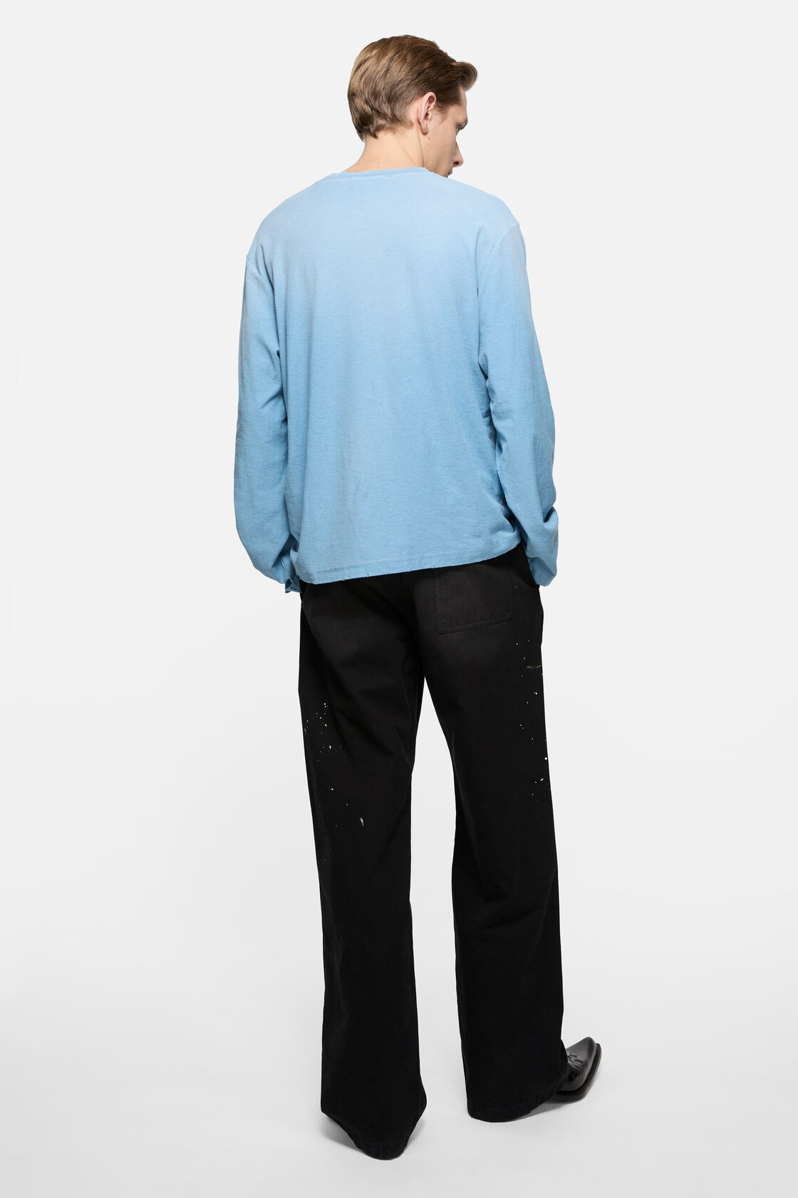 Washed logo t-shirt, Cornflower blue, 2000x