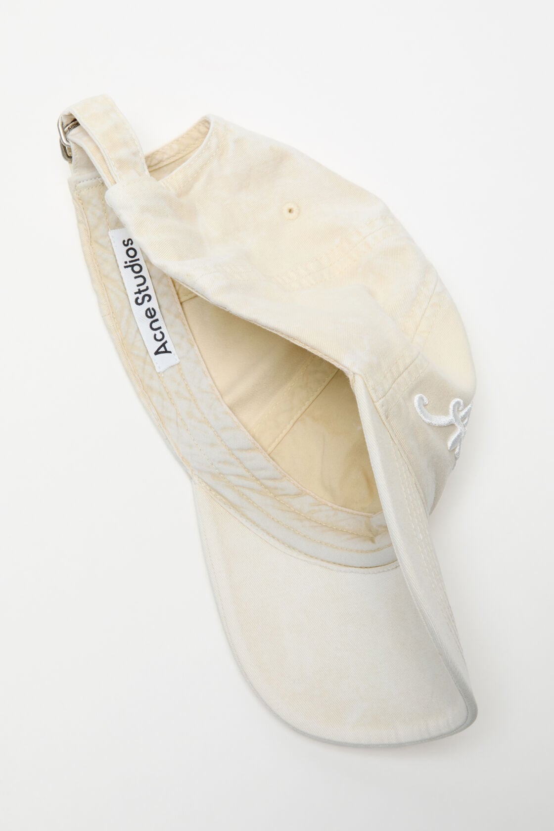 Embroidered logo cap, Oat beige, 2000x