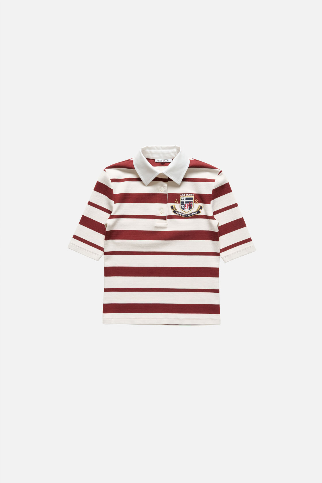 Polo with sailor stripes, Red/ecru, 2000x