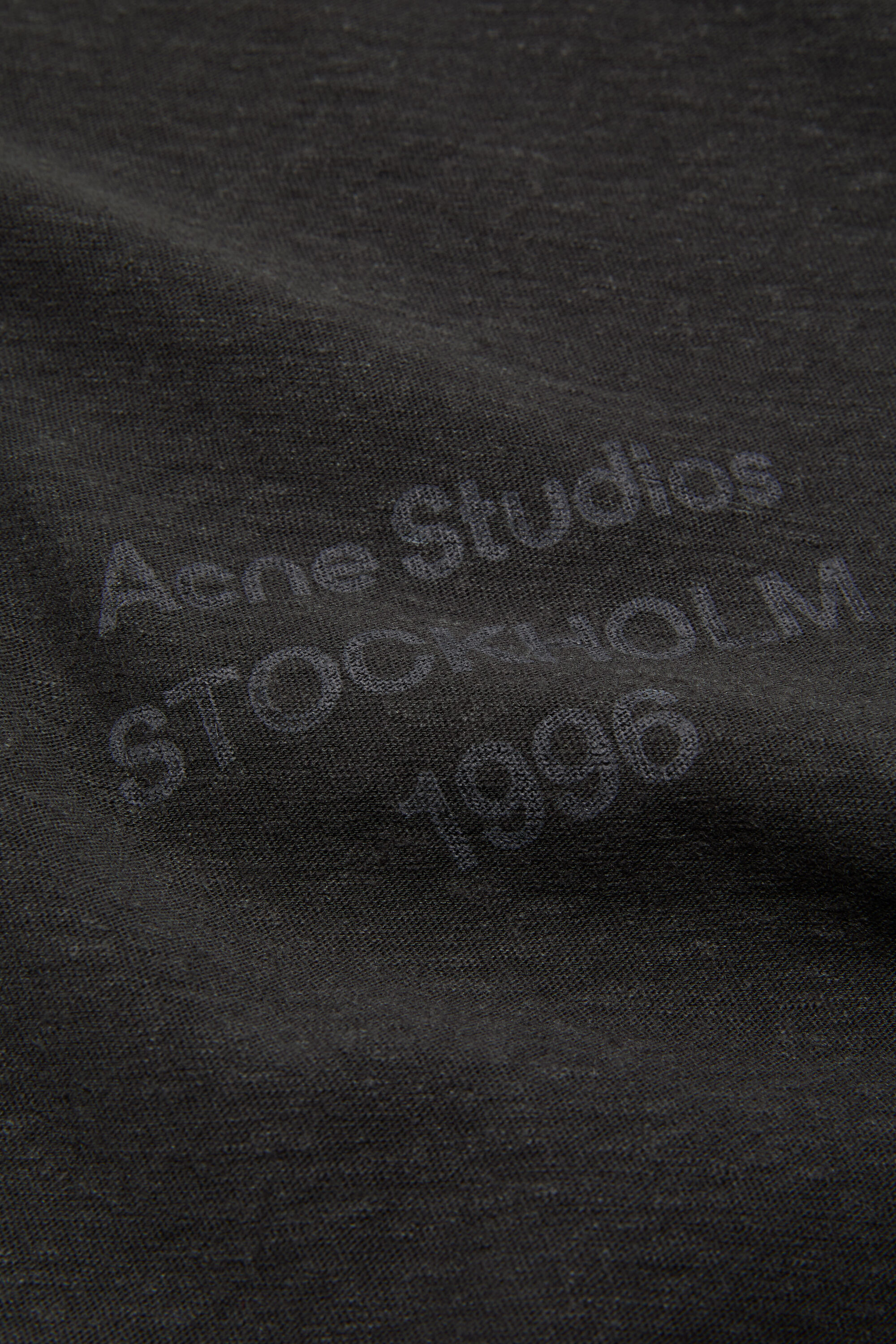 Acne Studios - ロゴTシャツ - フィットデザイン - ブラック