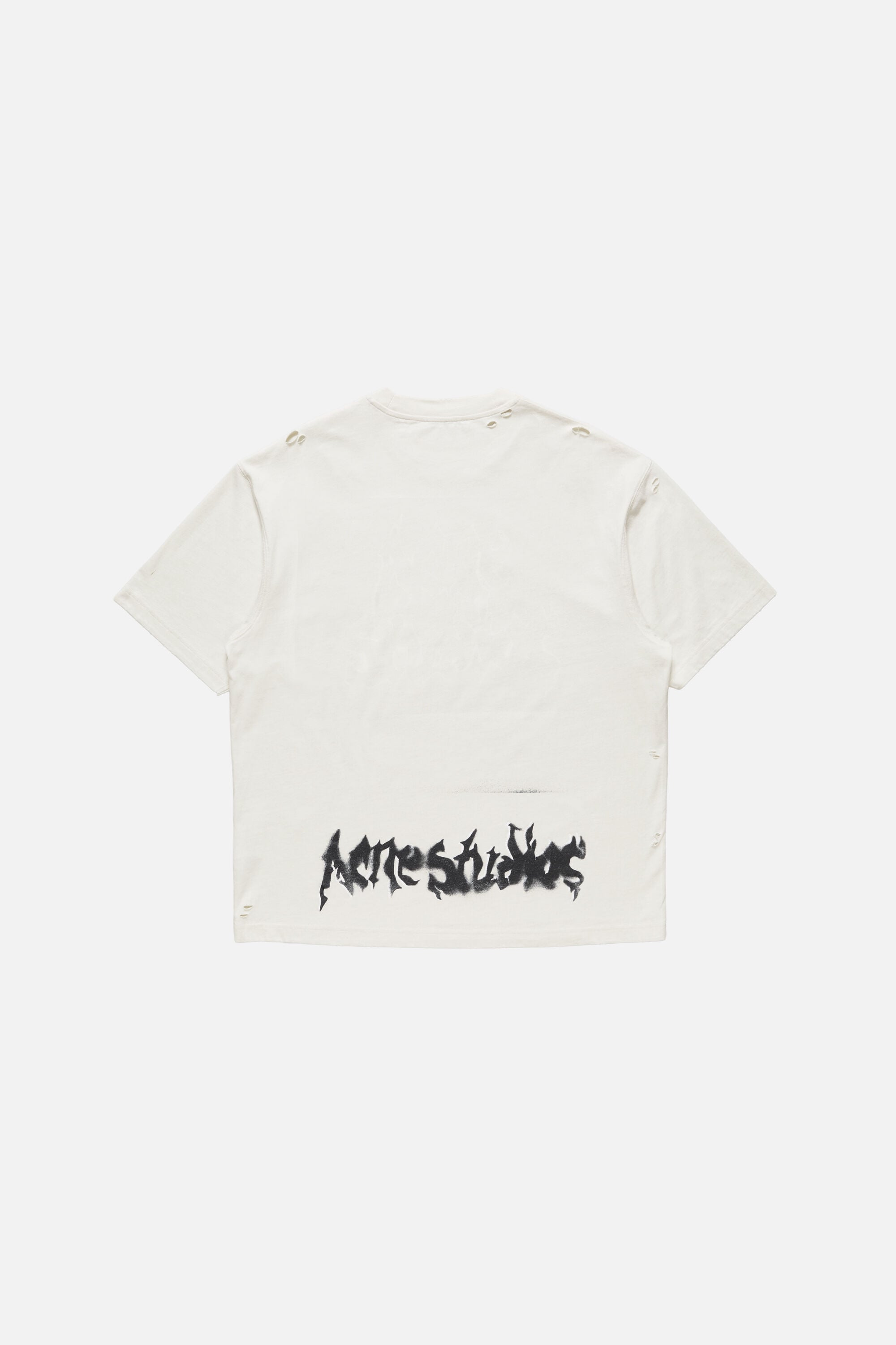 Acne Studios - Gothic logo t-shirt - Dusty white