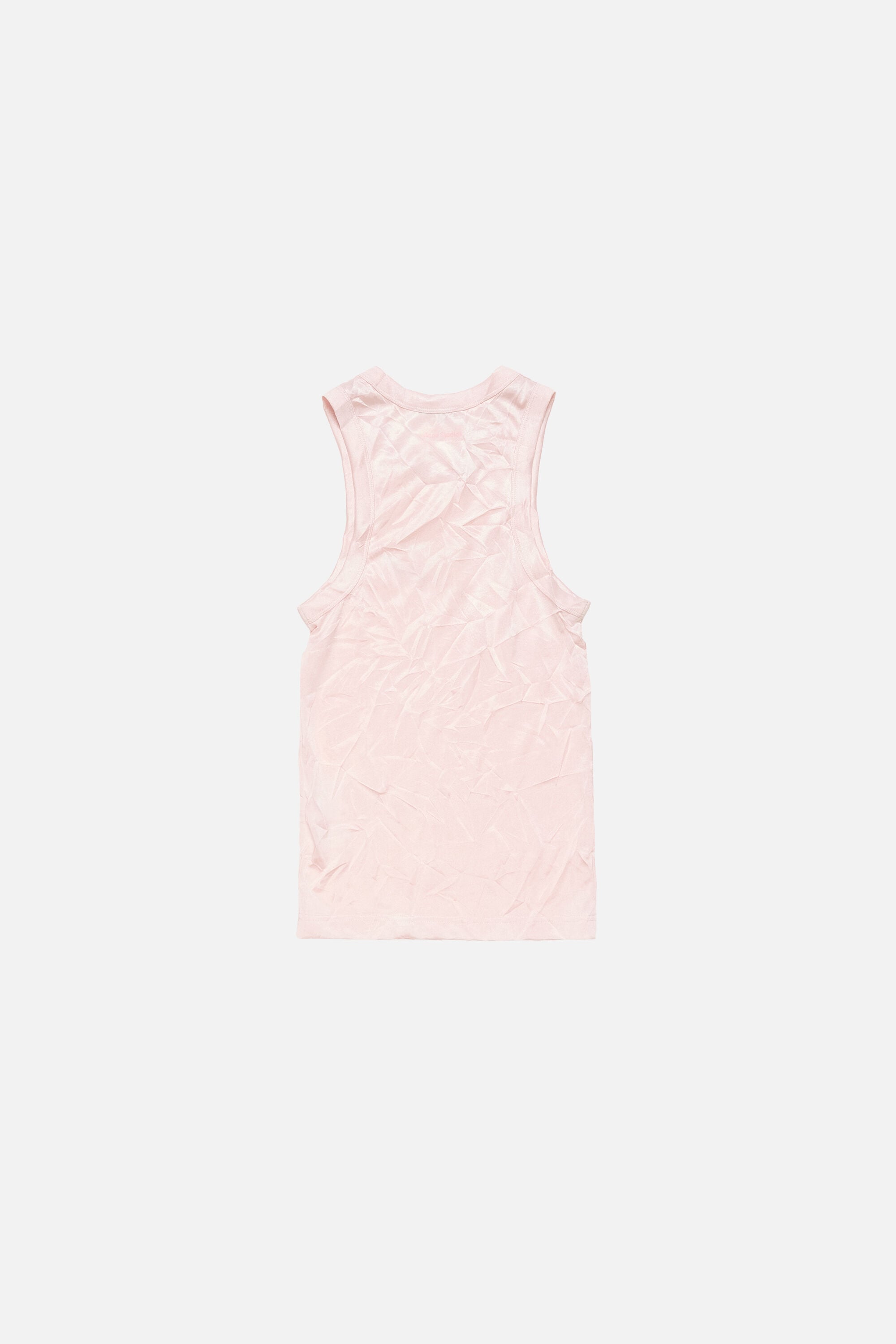Acne Studios - シワ加工プリントタンクトップ - パウダーピンク