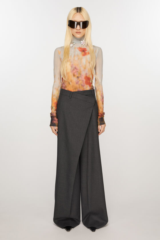 Acne Studios - Tailored wrap trousers - Grey