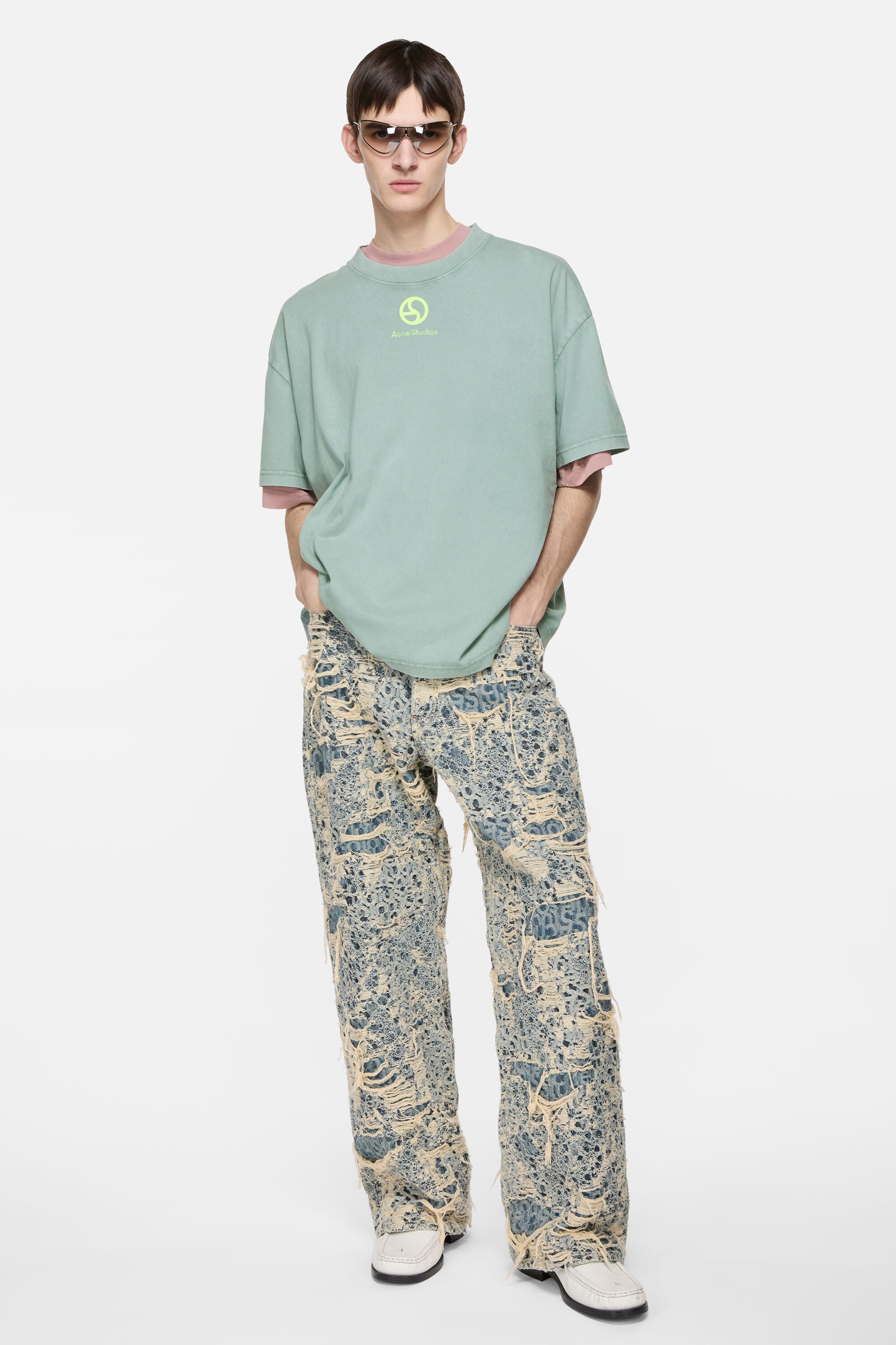 Acne Studios - Logo t-shirt - Mint green