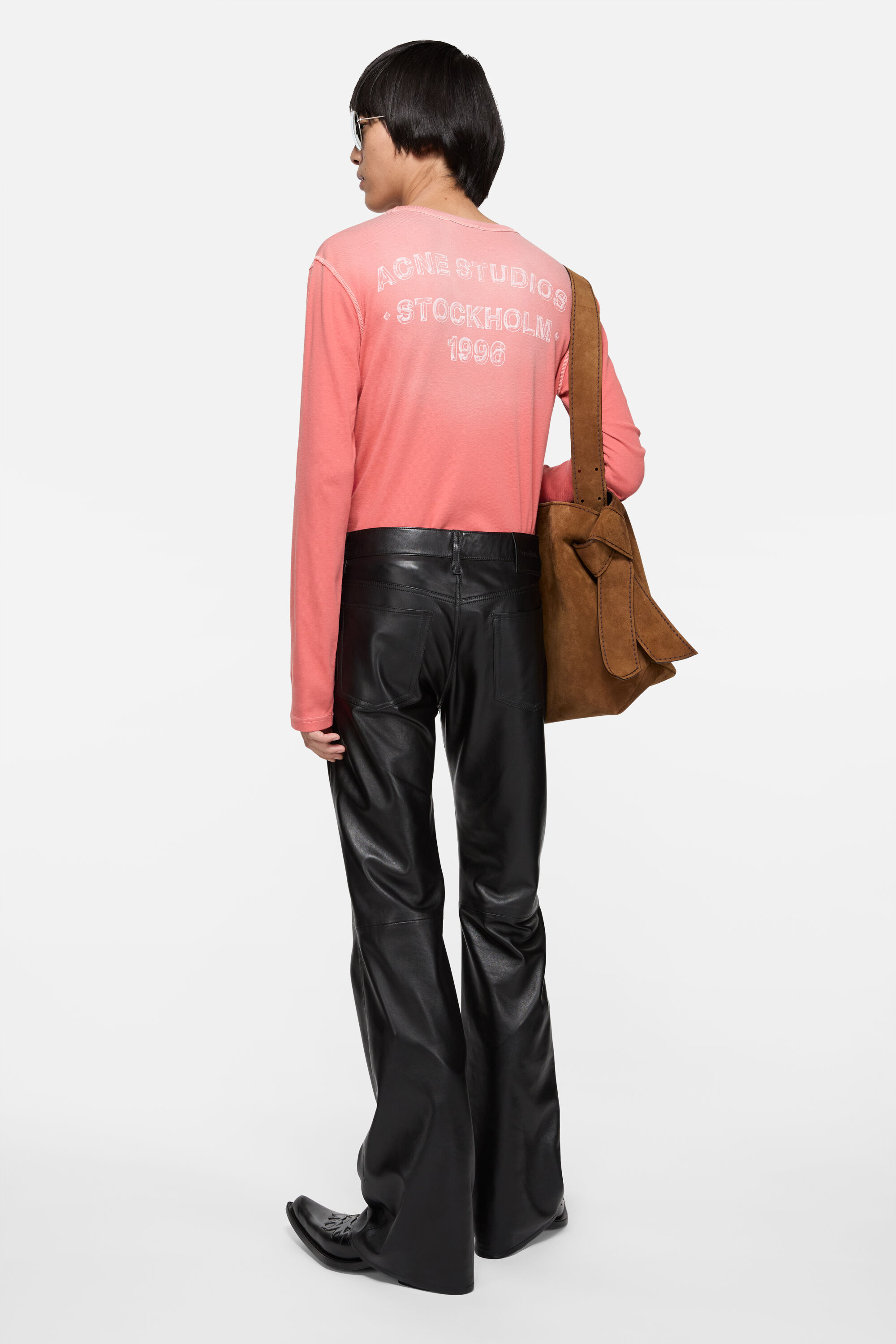 Acne Studios - Sprayed logo t-shirt - Red