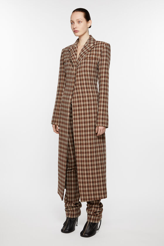 Acne Studios - シングルブレストコート - ベージュ/ブラウン