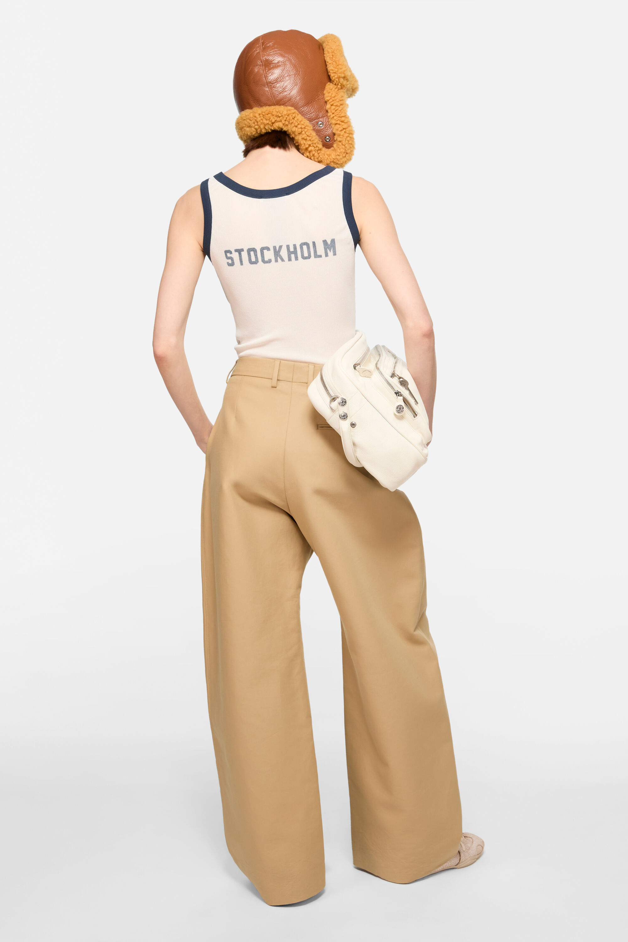 Acne Studios - Tailored satin trousers - Beige