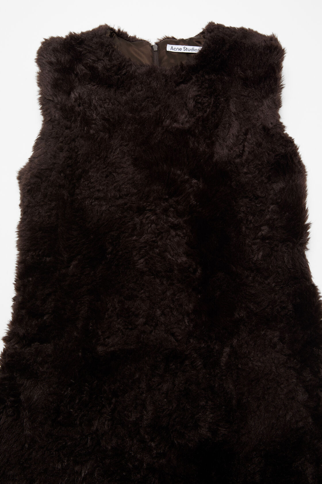 Faux fur dress, Brown, 2000x